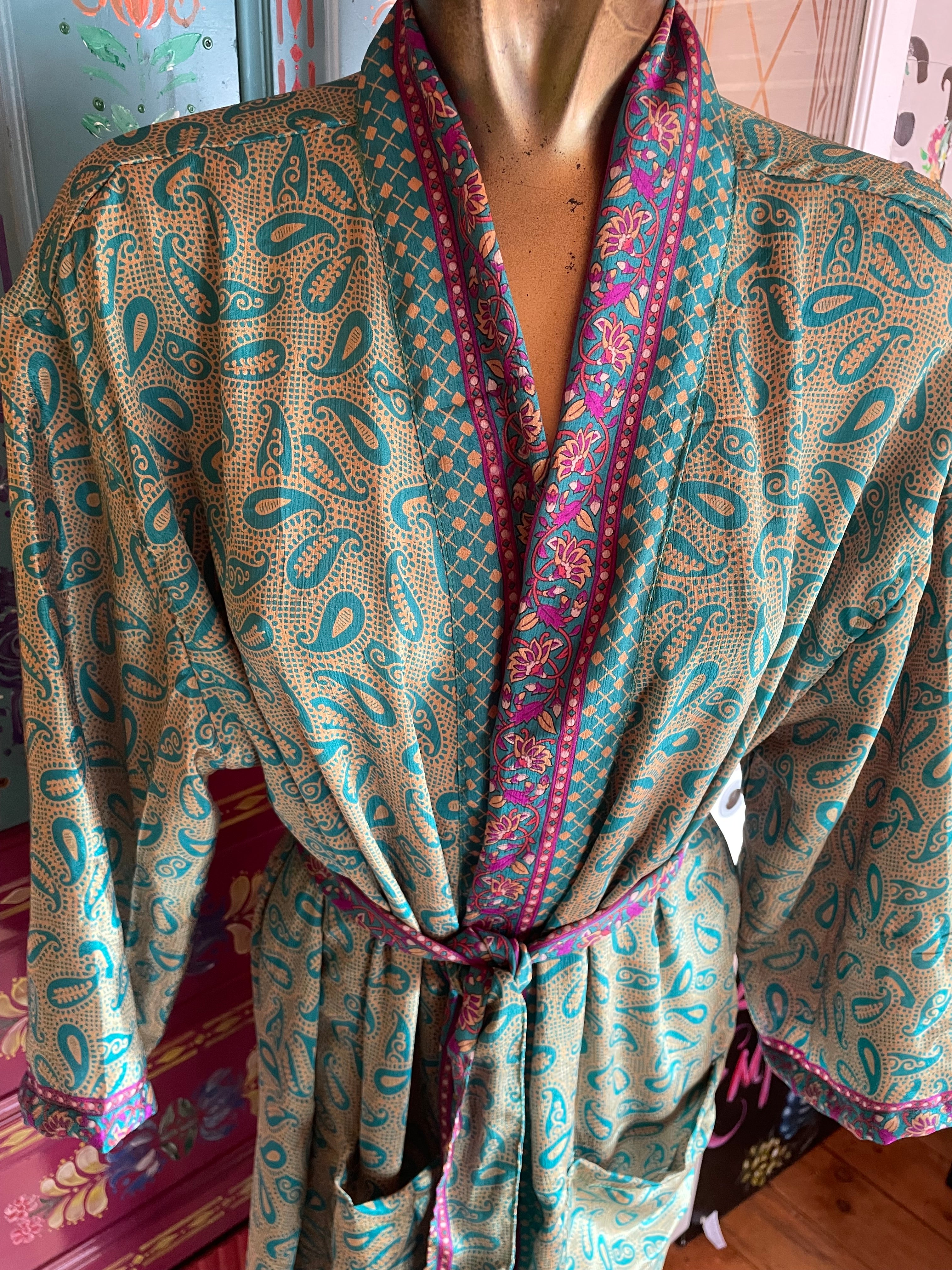 Silk Kimono - Free Size
