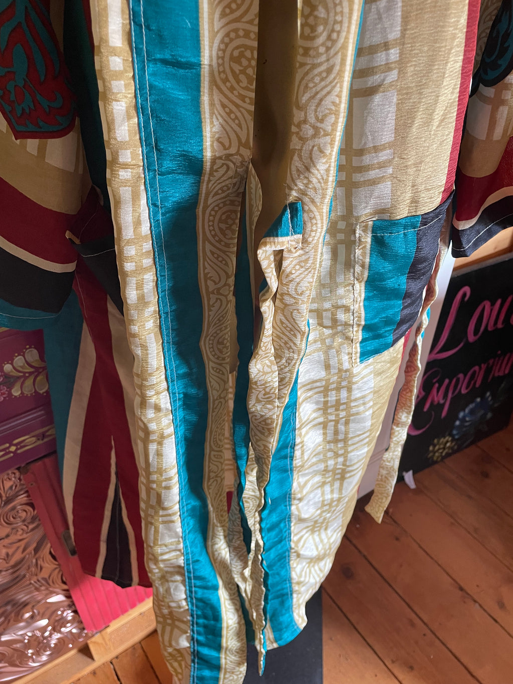 Silk Kimono - Free Size - Belt Attached