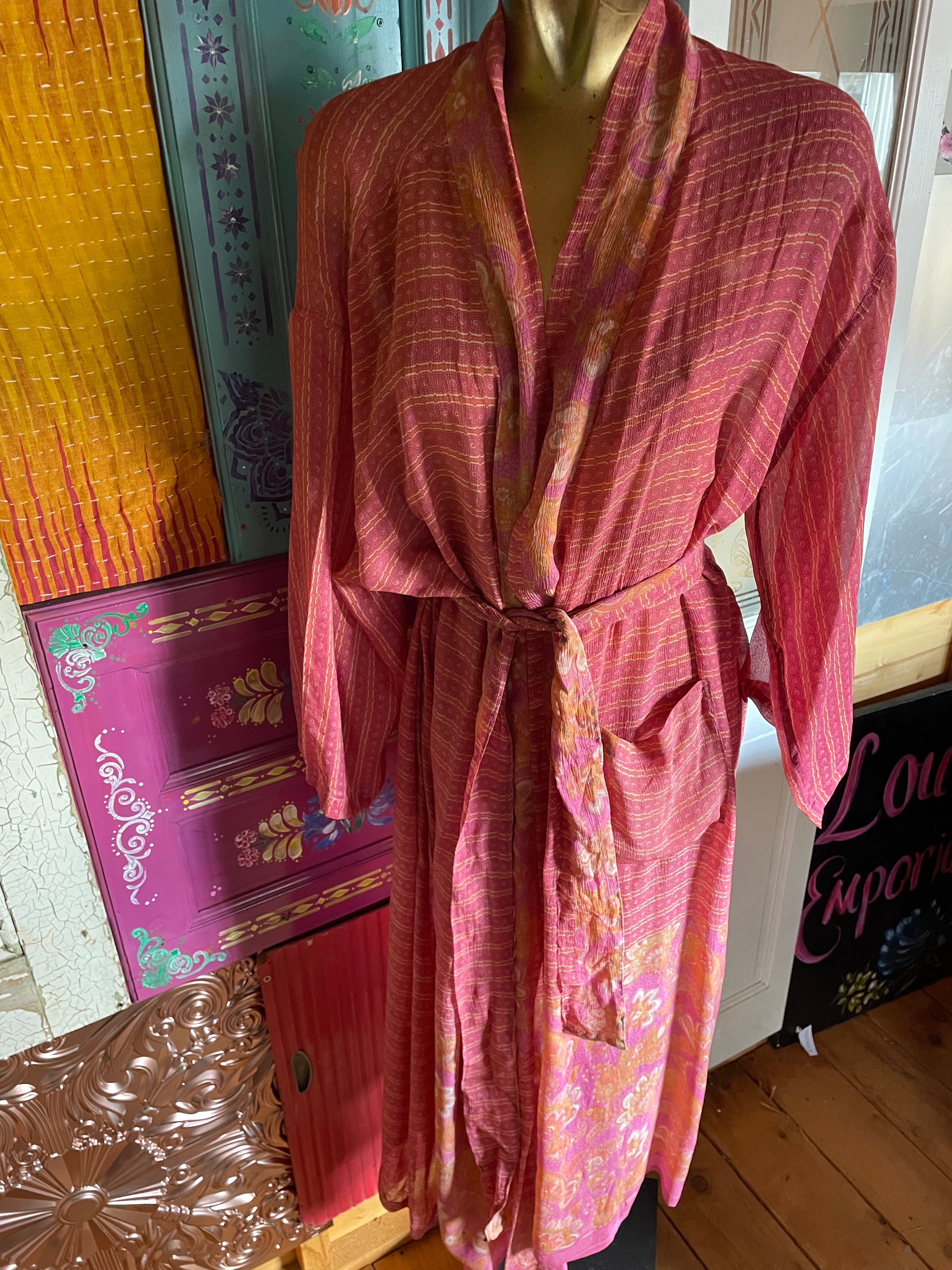 Silk Kimono - Free Size