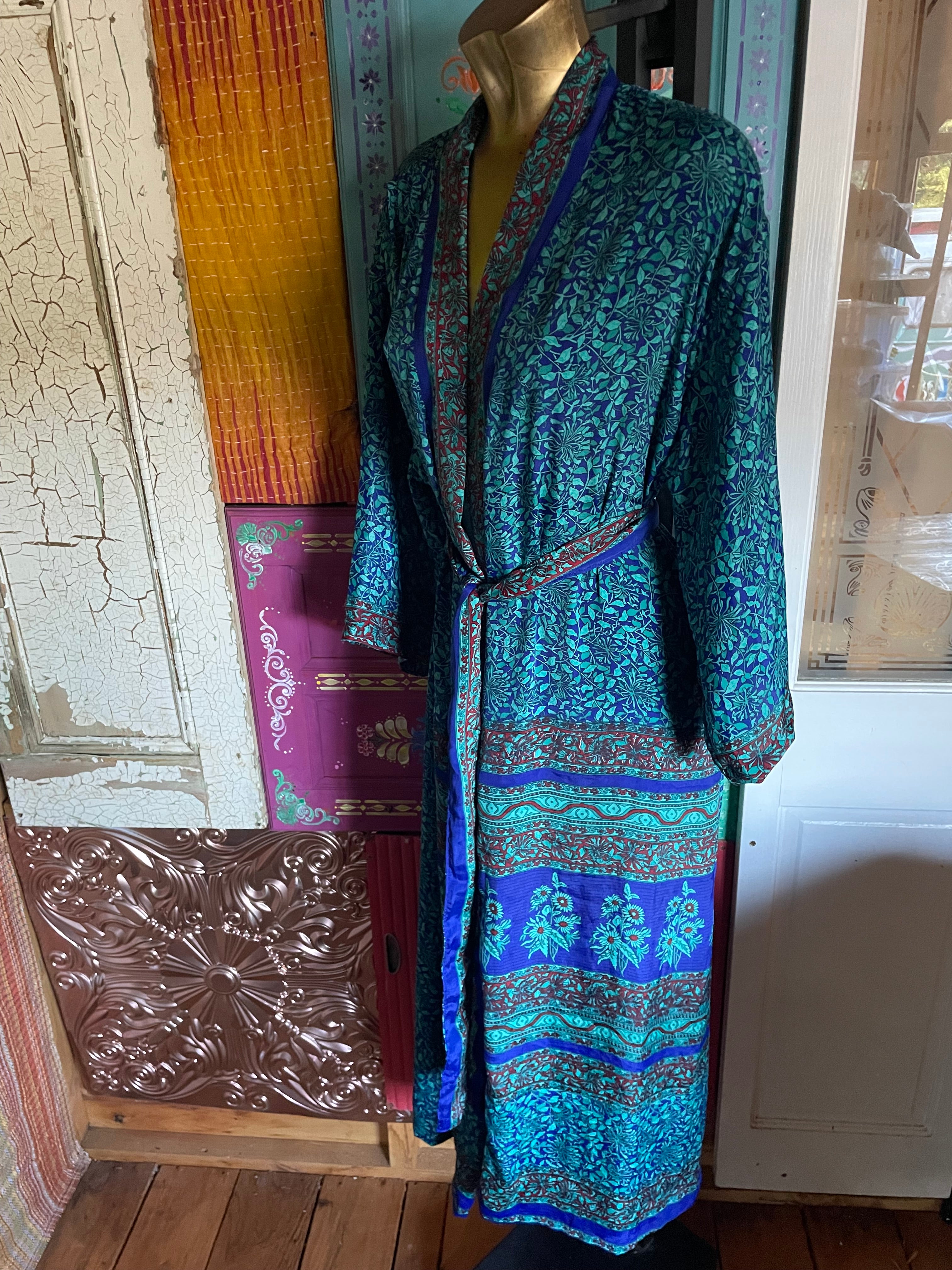 Silk Kimono - Free Size - No Pockets