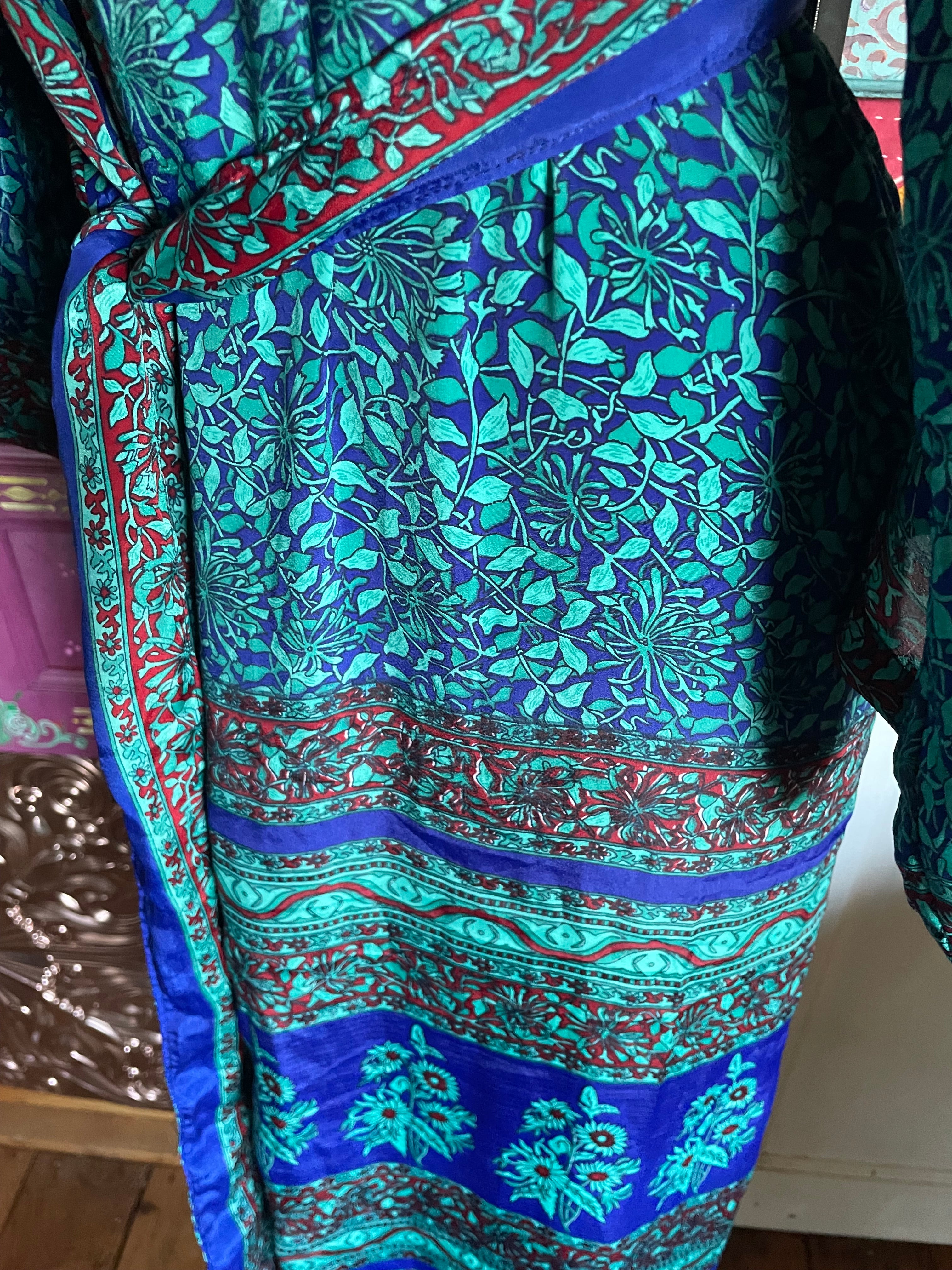 Silk Kimono - Free Size - No Pockets
