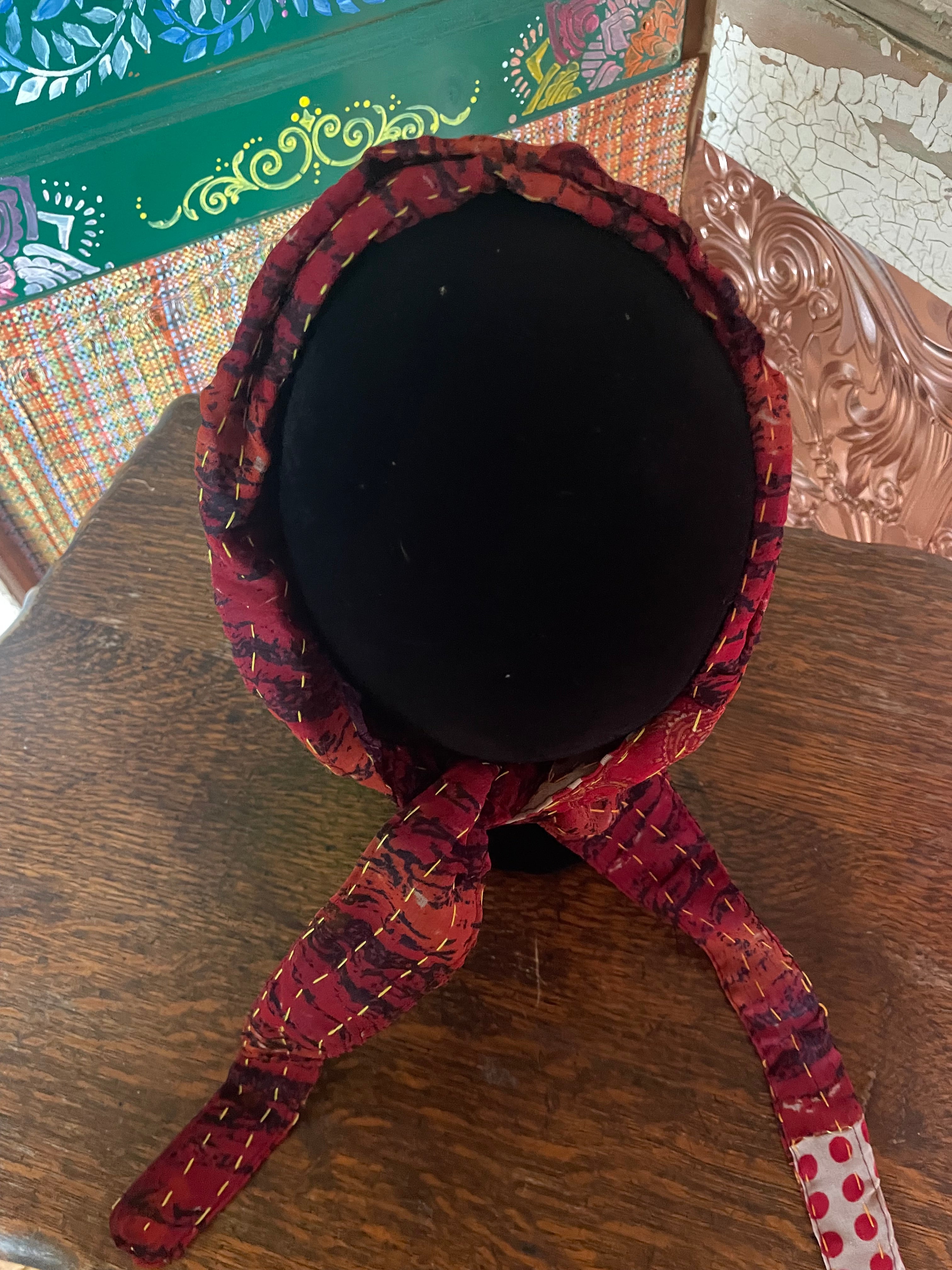 Silk kantha Head Scarf -Reversable