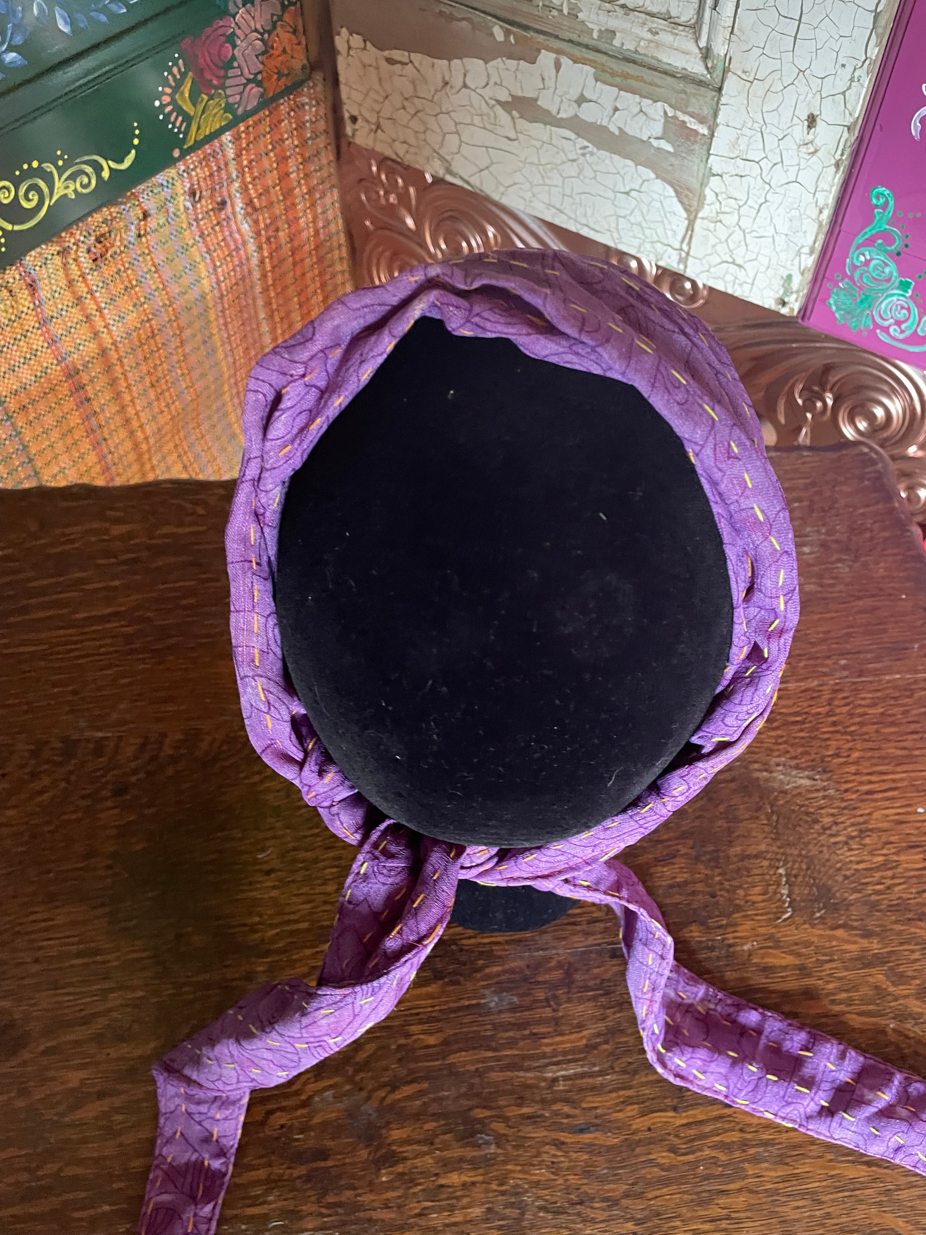 Silk kantha Head Scarf -Reversable