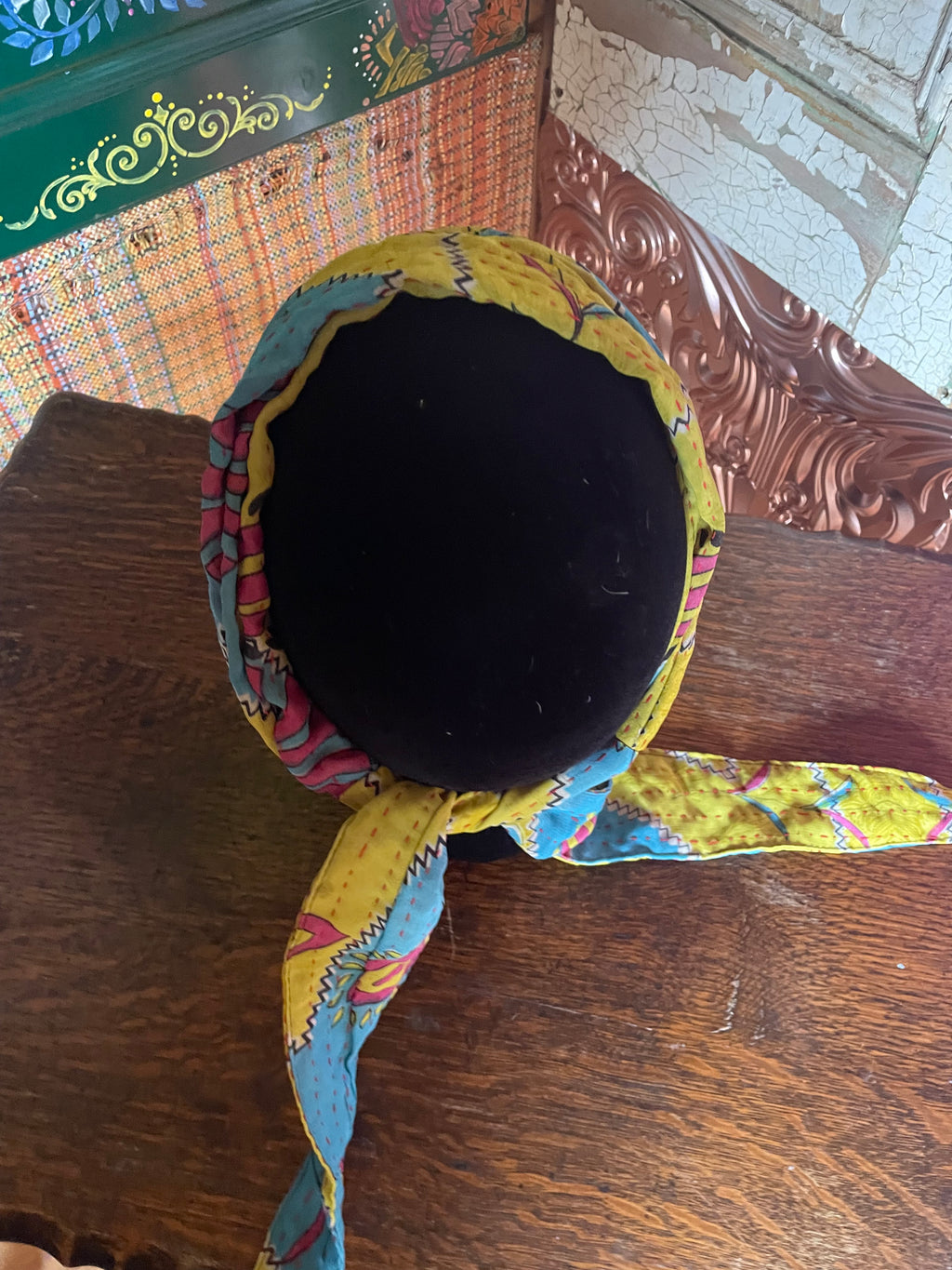 Silk kantha Head Scarf -Reversable