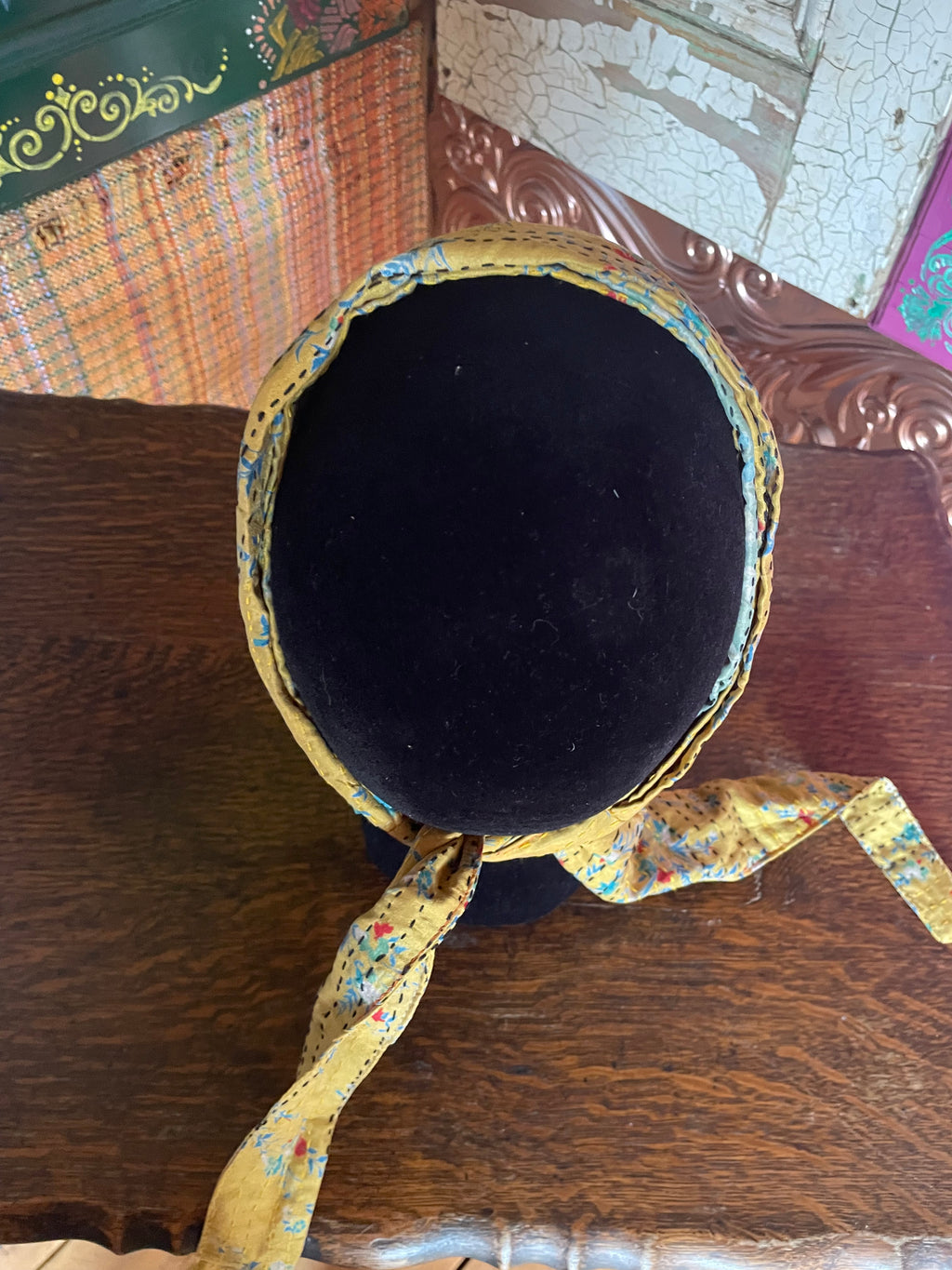 Silk kantha Head Scarf -Reversable