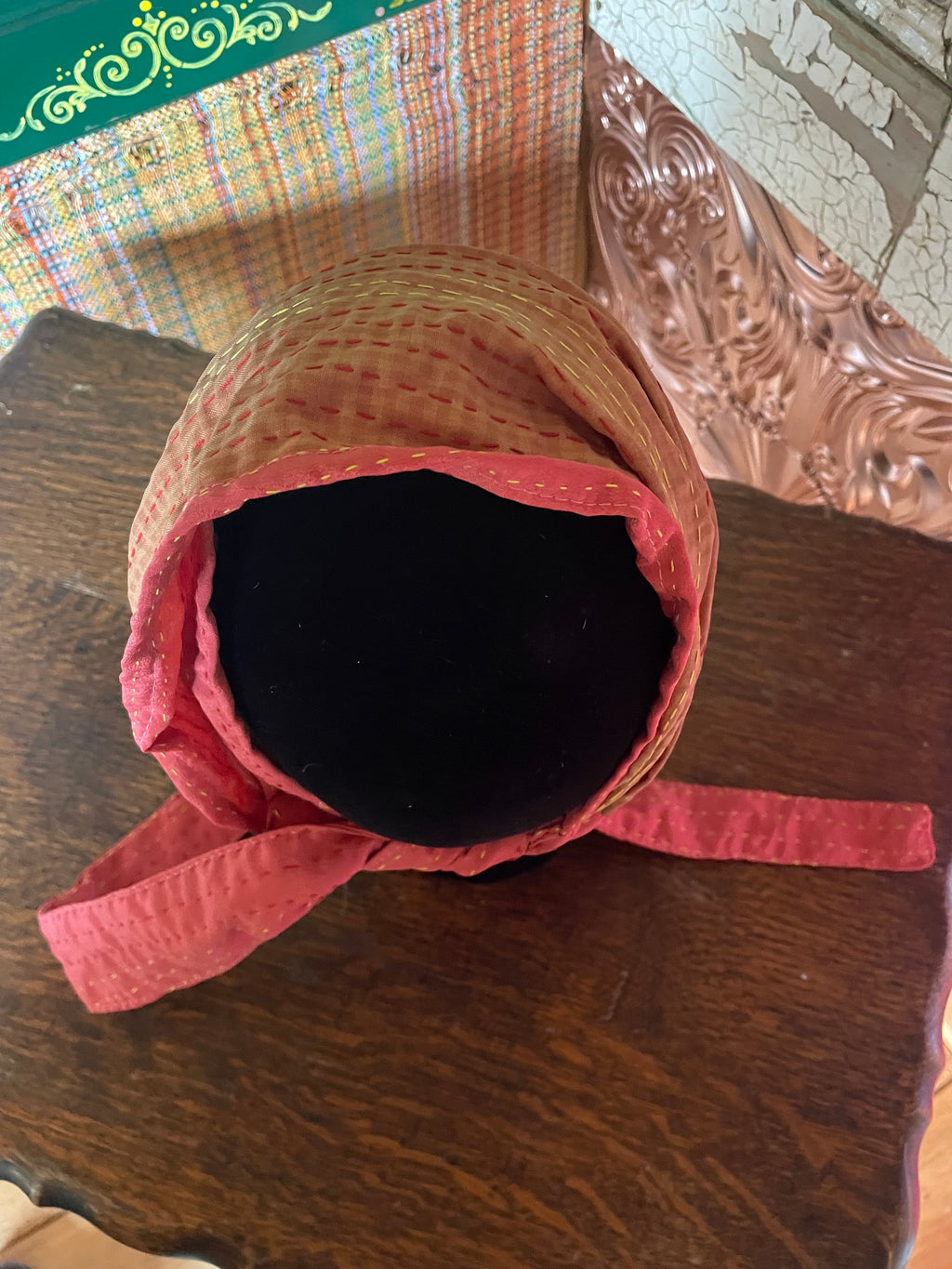 Silk kantha Head Scarf -Reversable