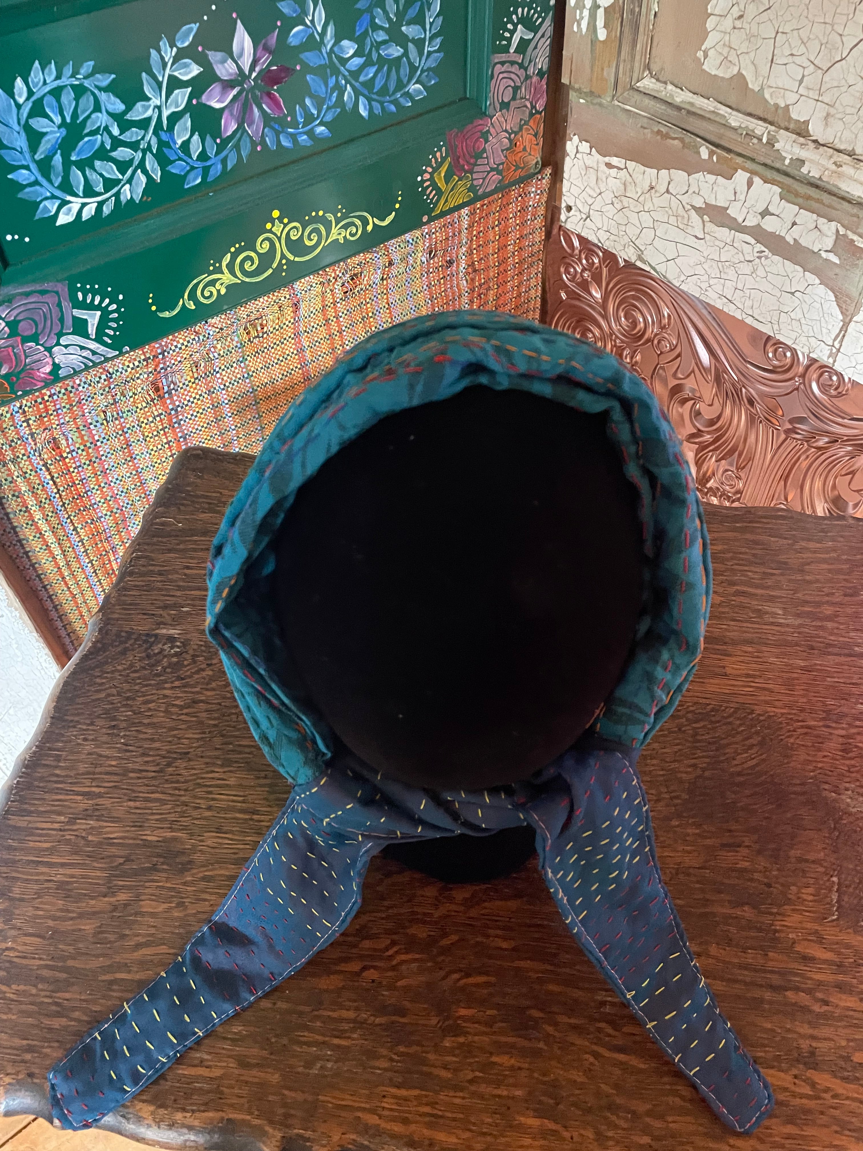 Silk kantha Head Scarf -Reversable (Copy)