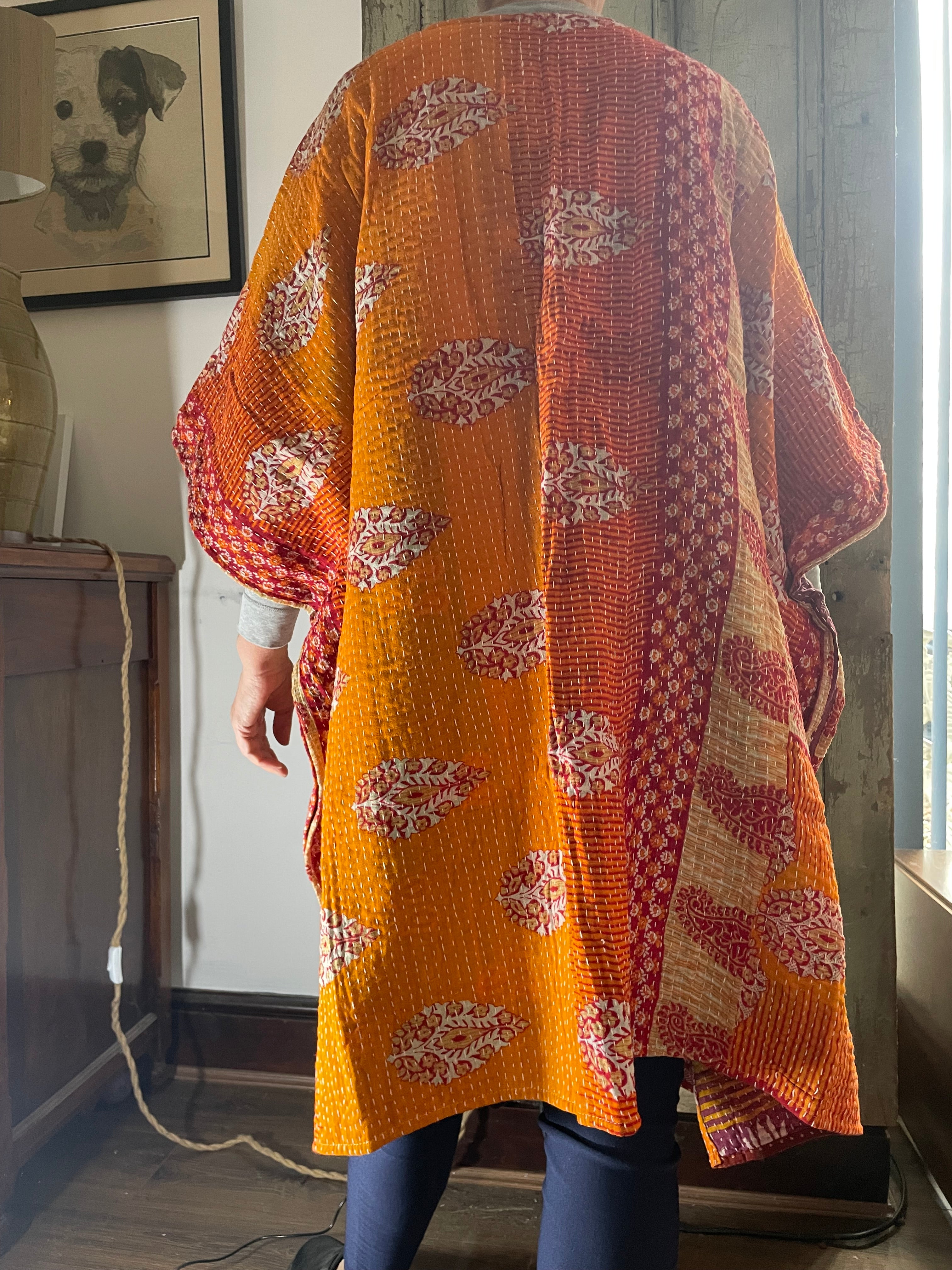 Kantha Sleeveless wrap