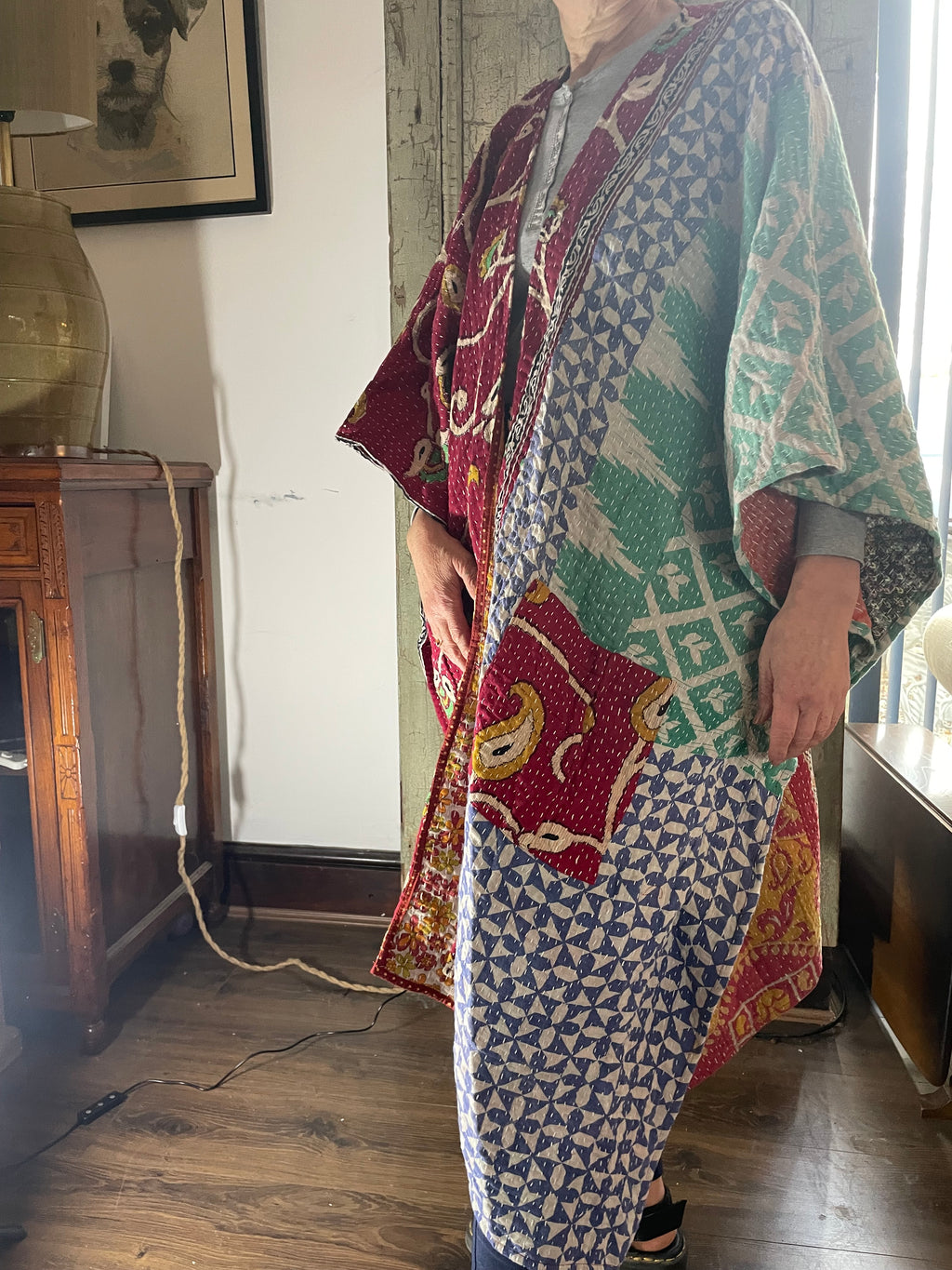 Kantha Sleeveless wrap