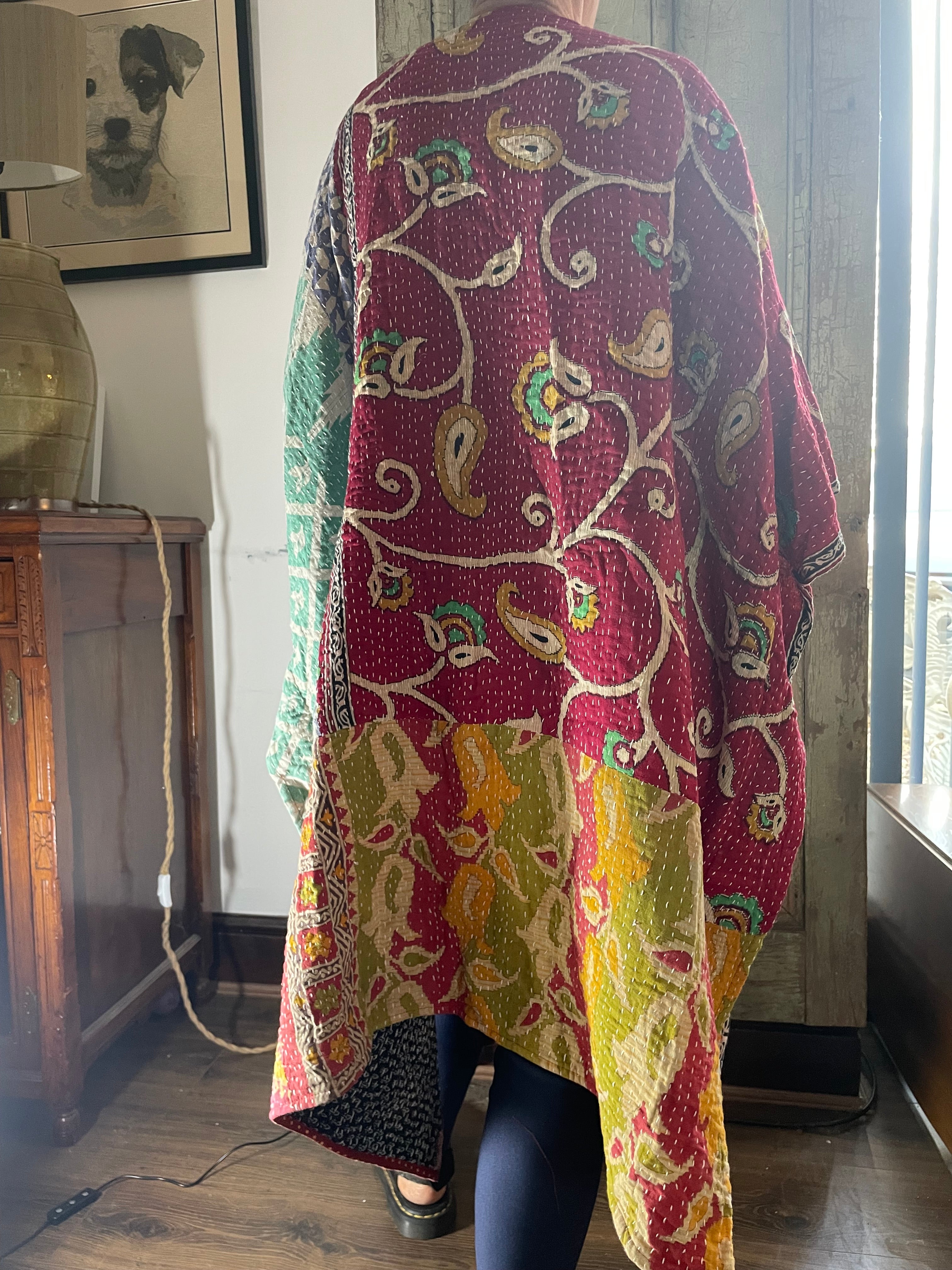 Kantha Sleeveless wrap