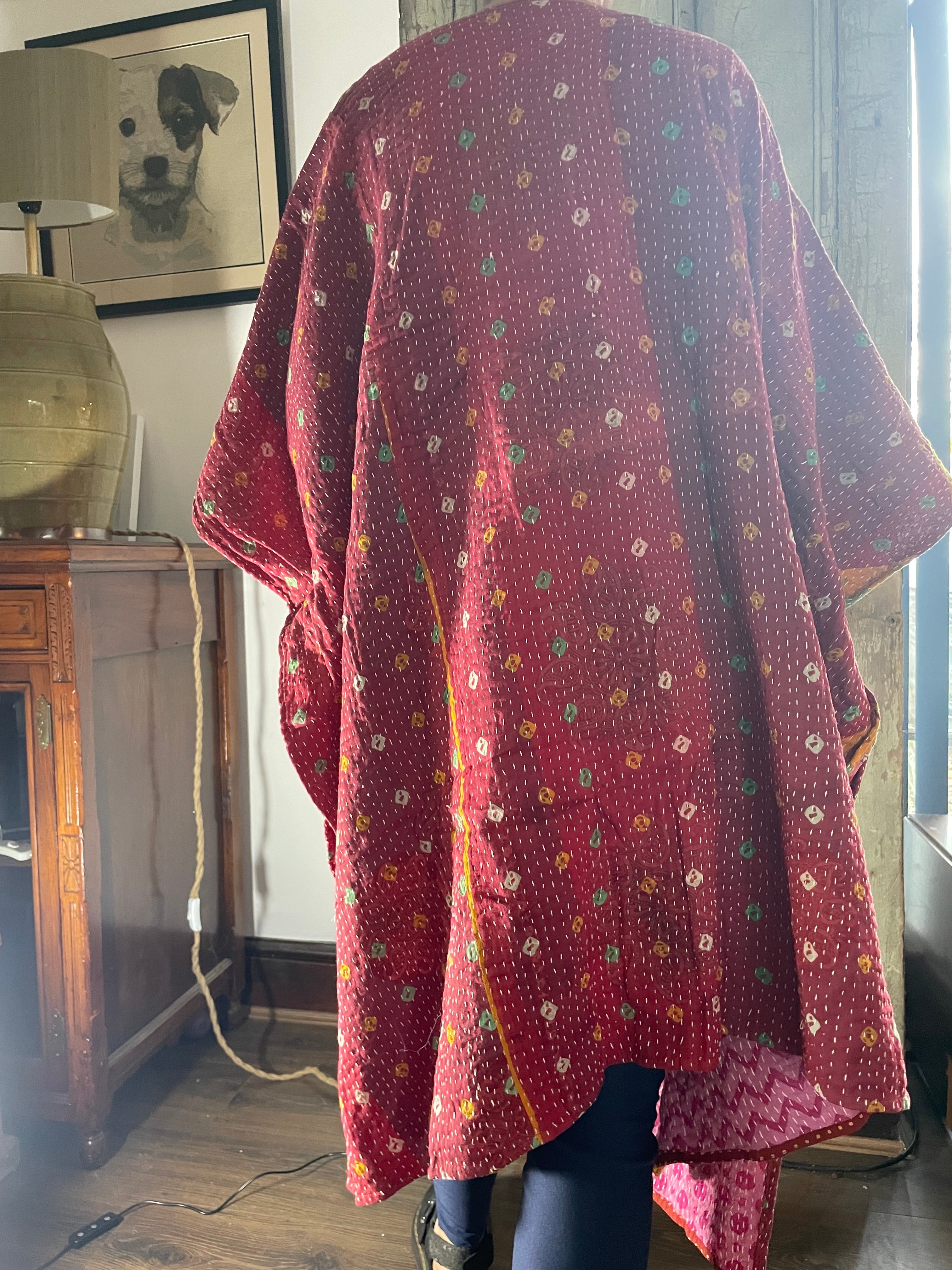 Kantha Sleeveless wrap