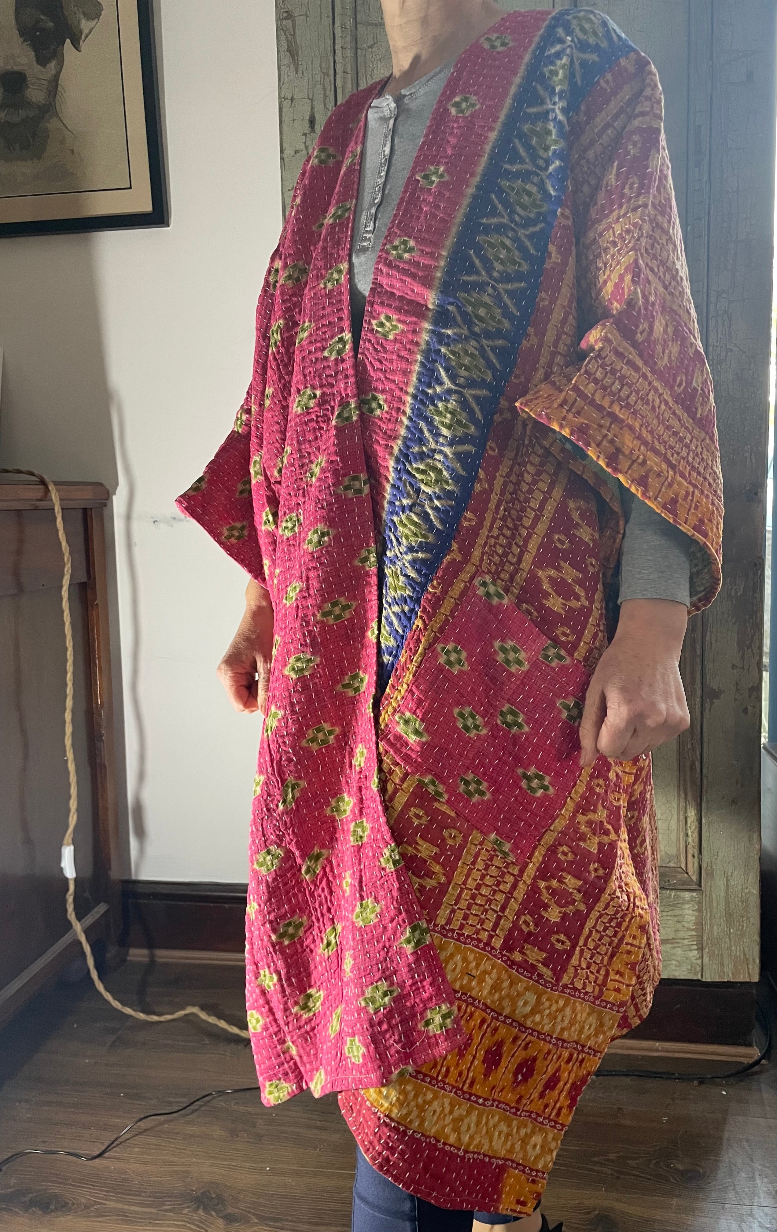 Kantha Sleeveless wrap
