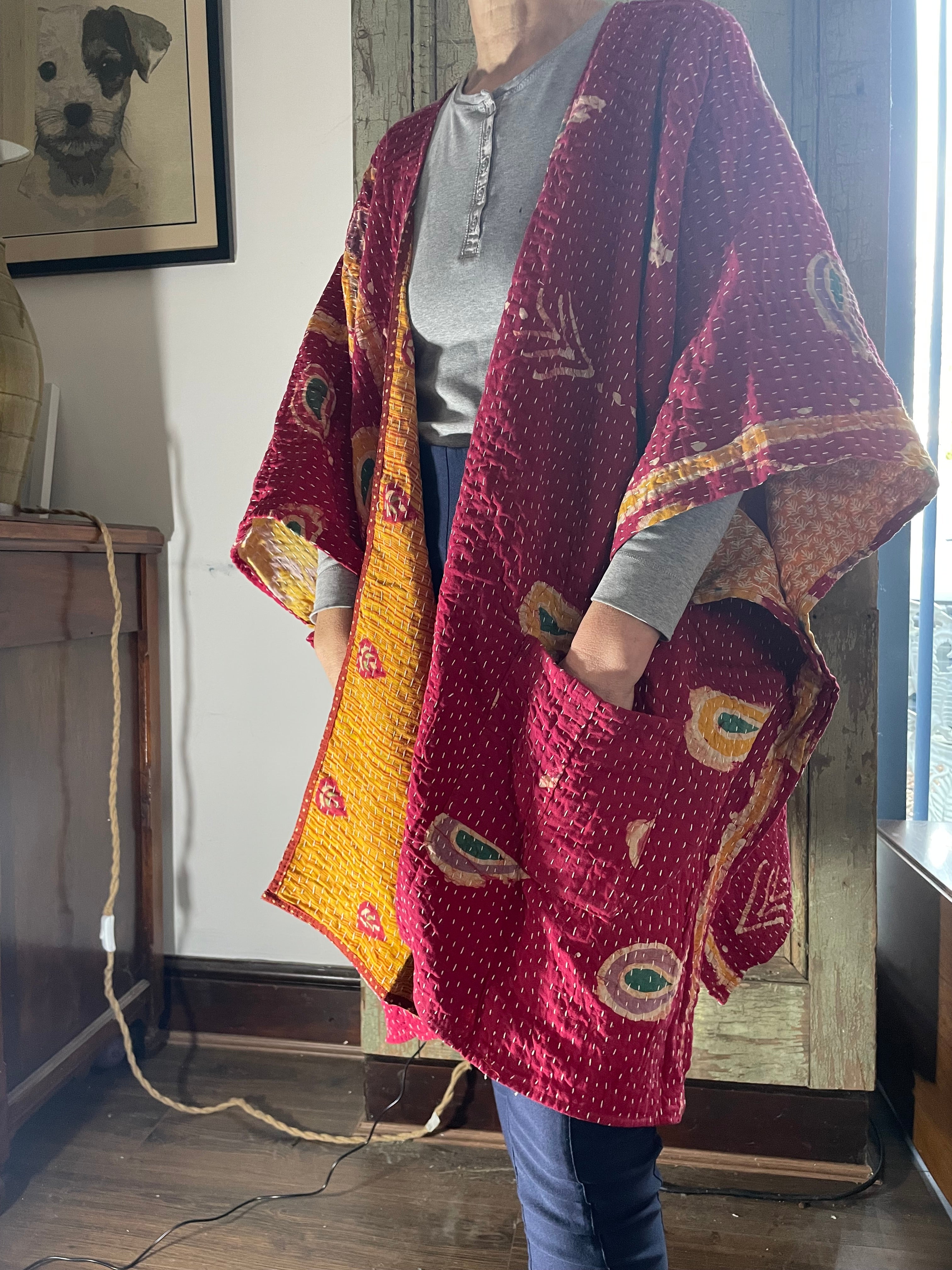 Kantha Sleeveless wrap