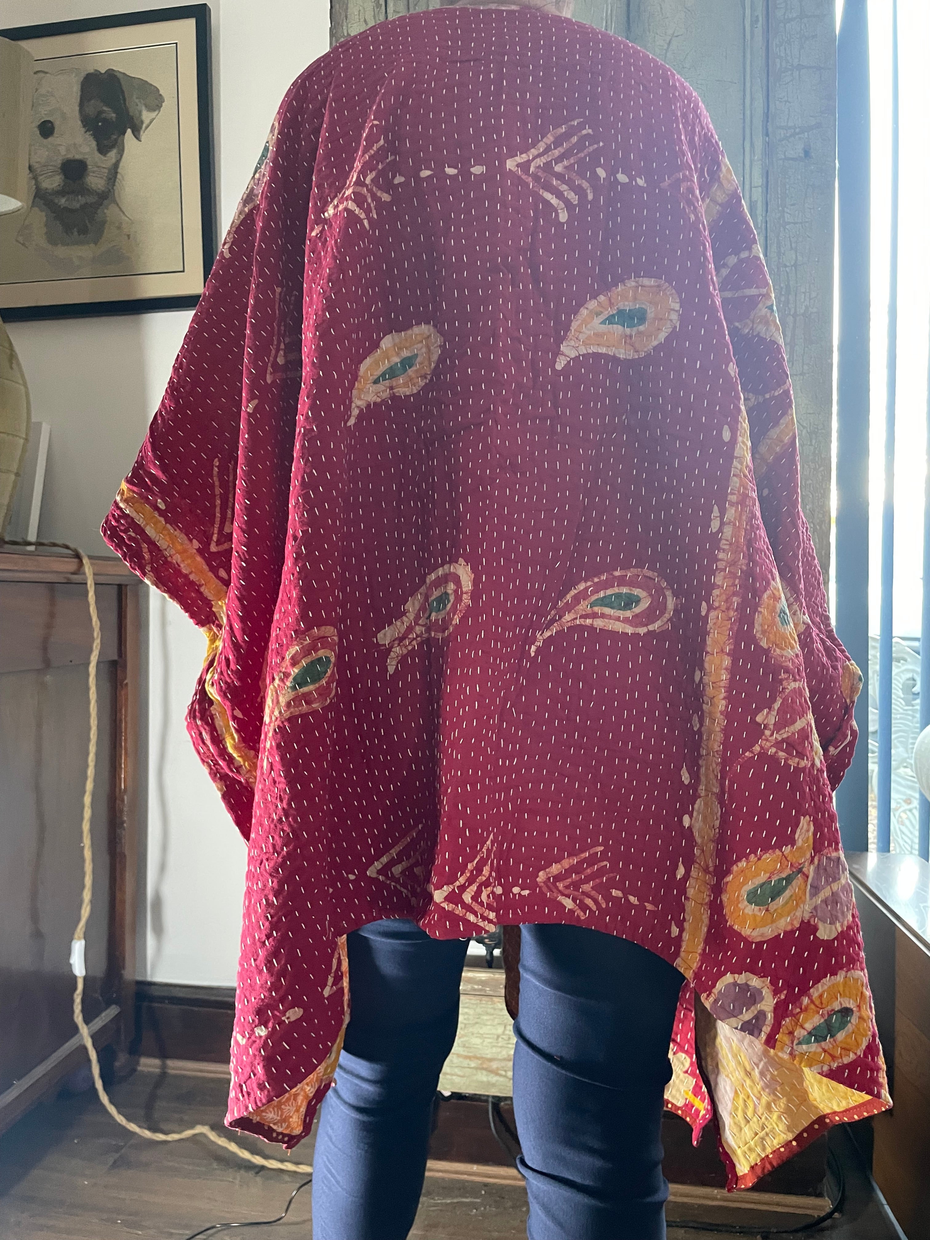 Kantha Sleeveless wrap