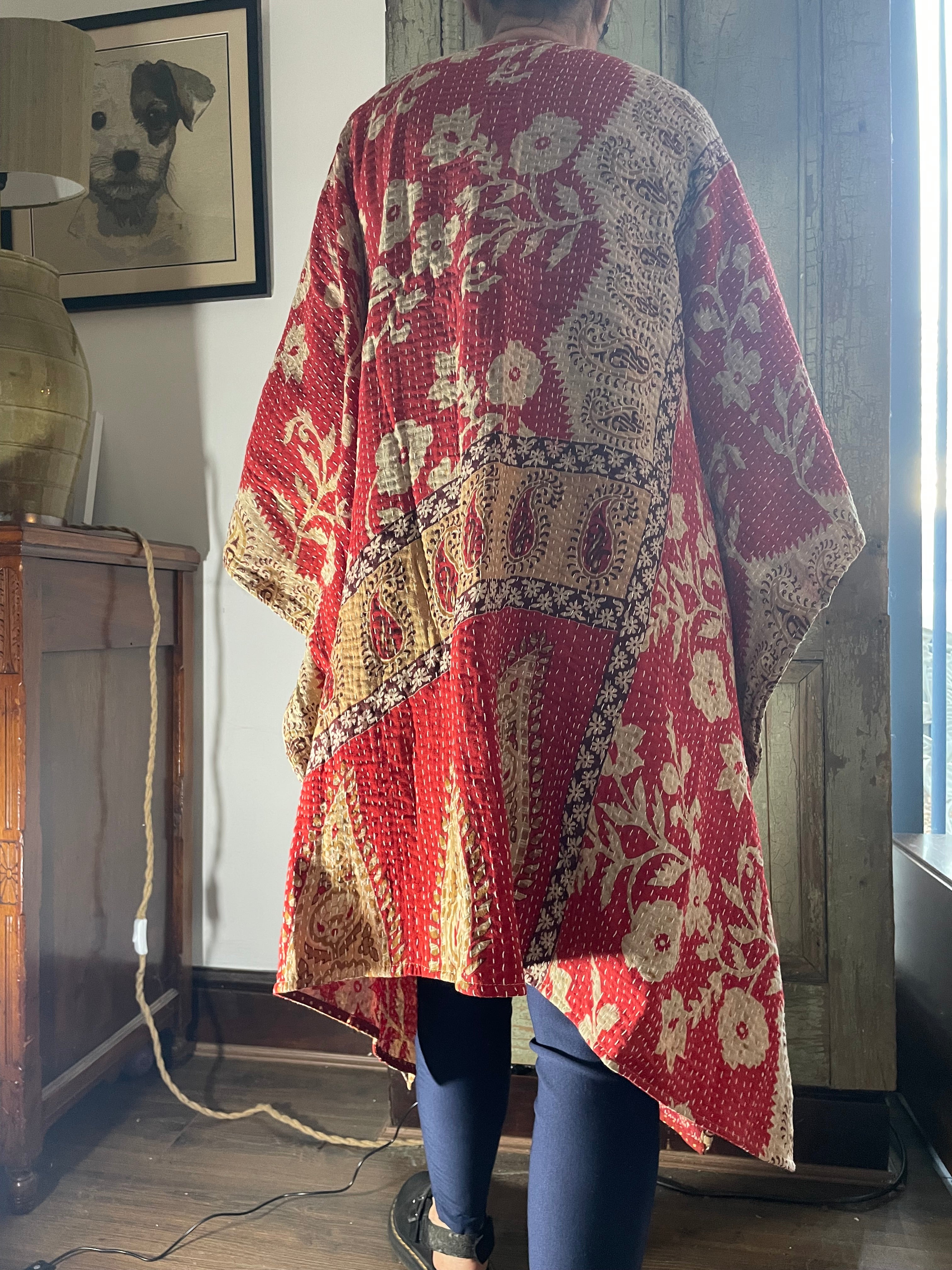 Kantha Sleeveless wrap