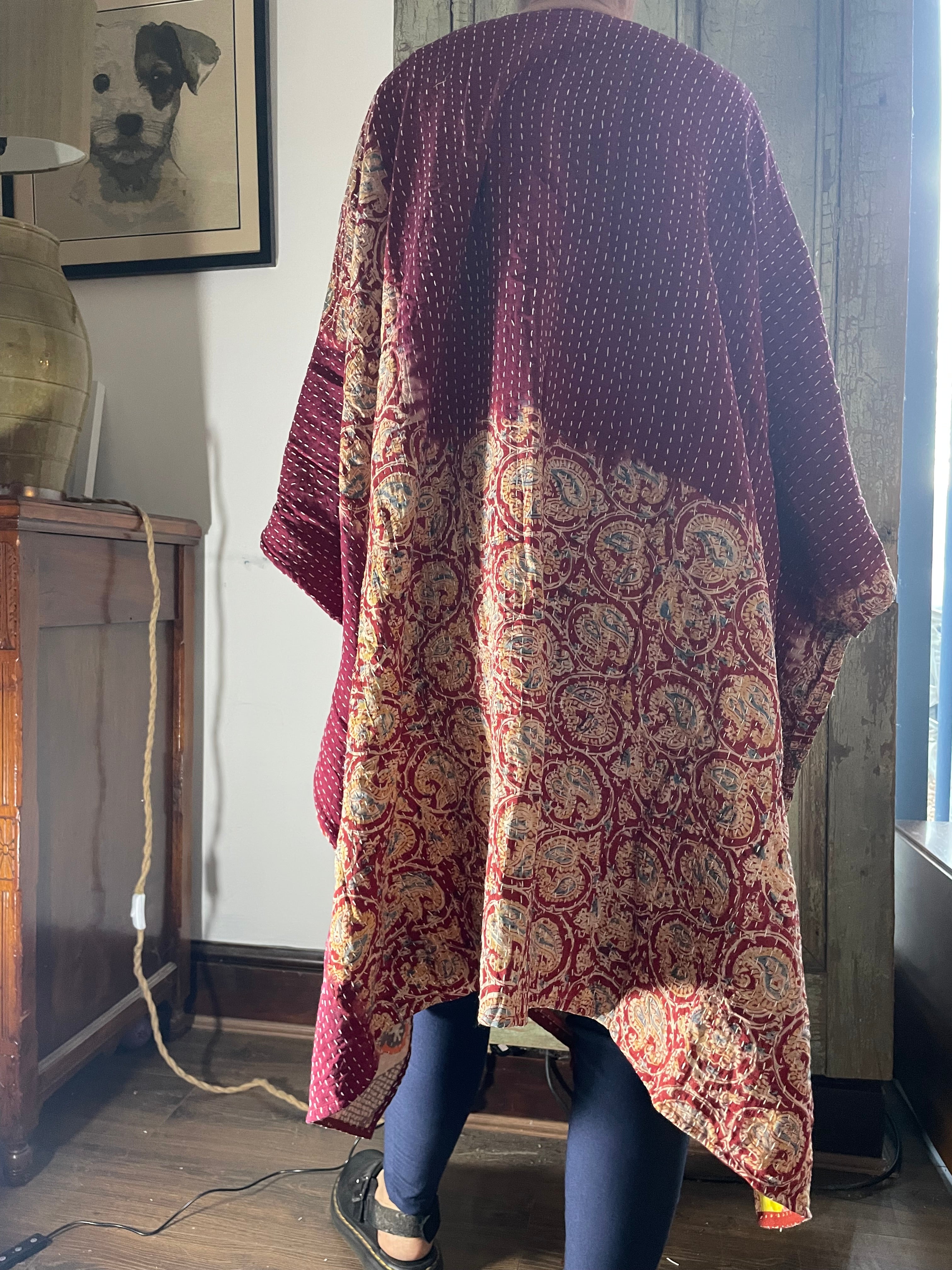 Kantha Sleeveless wrap