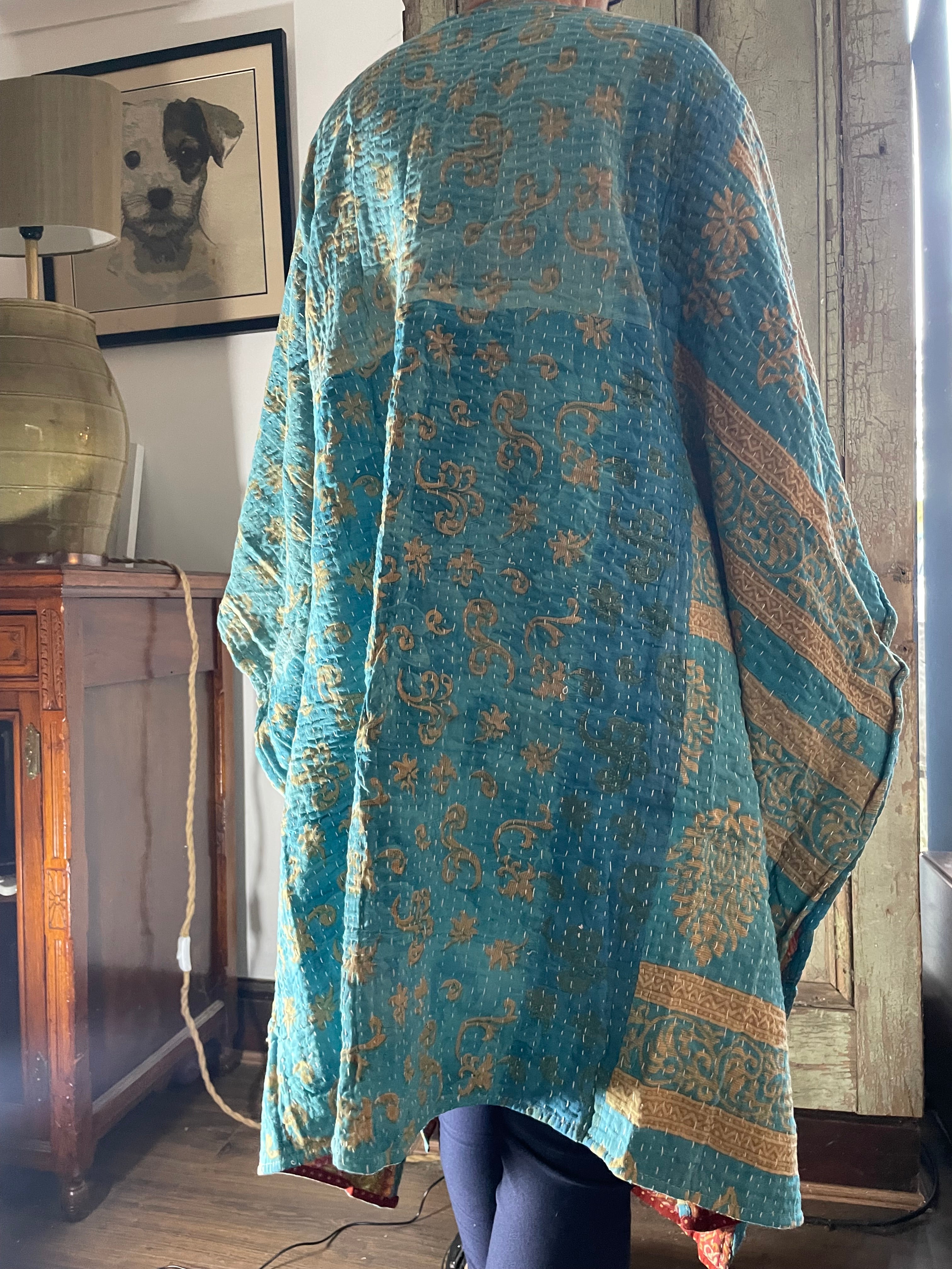 Kantha Sleeveless wrap