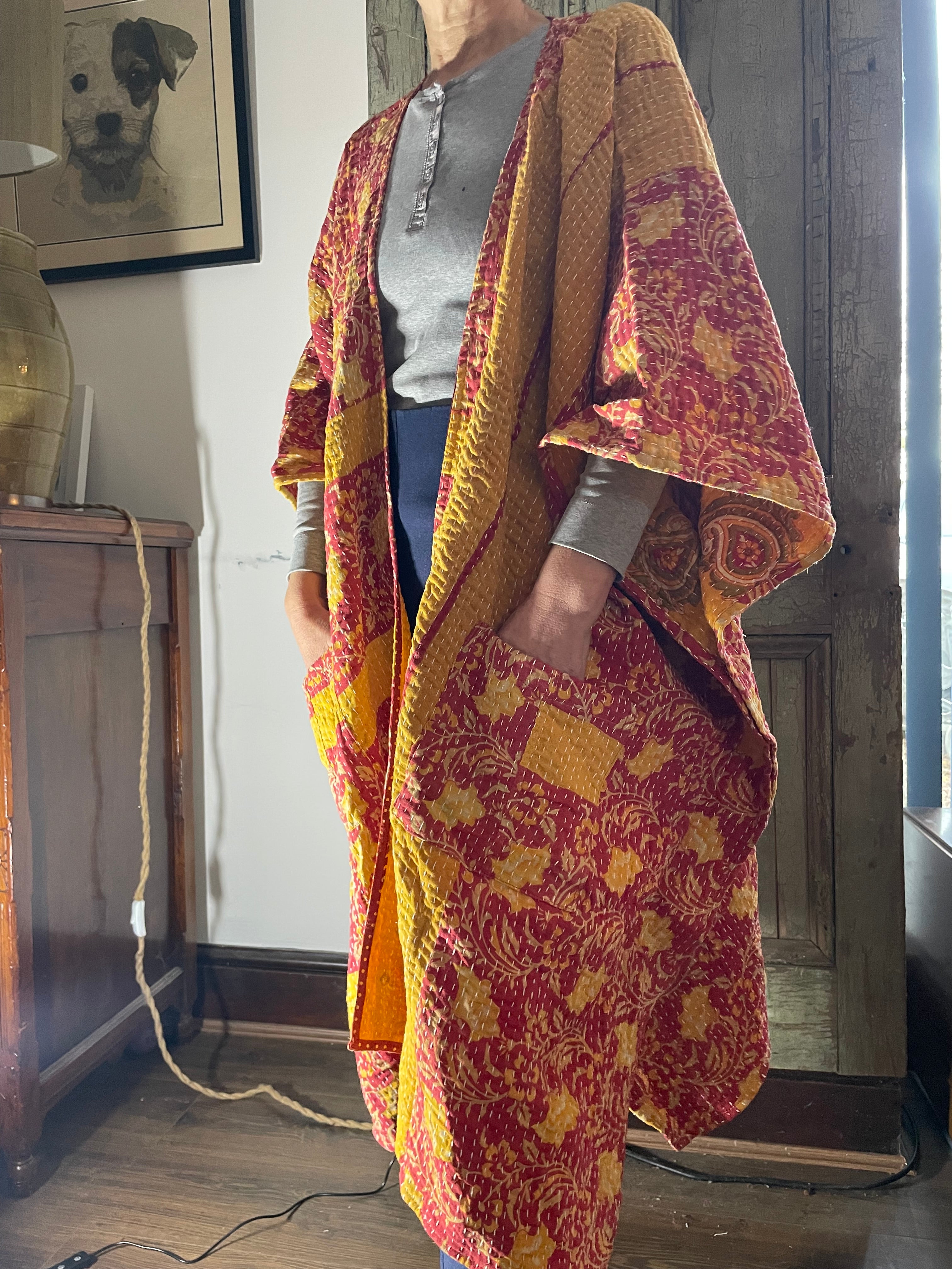 Kantha Sleeveless wrap