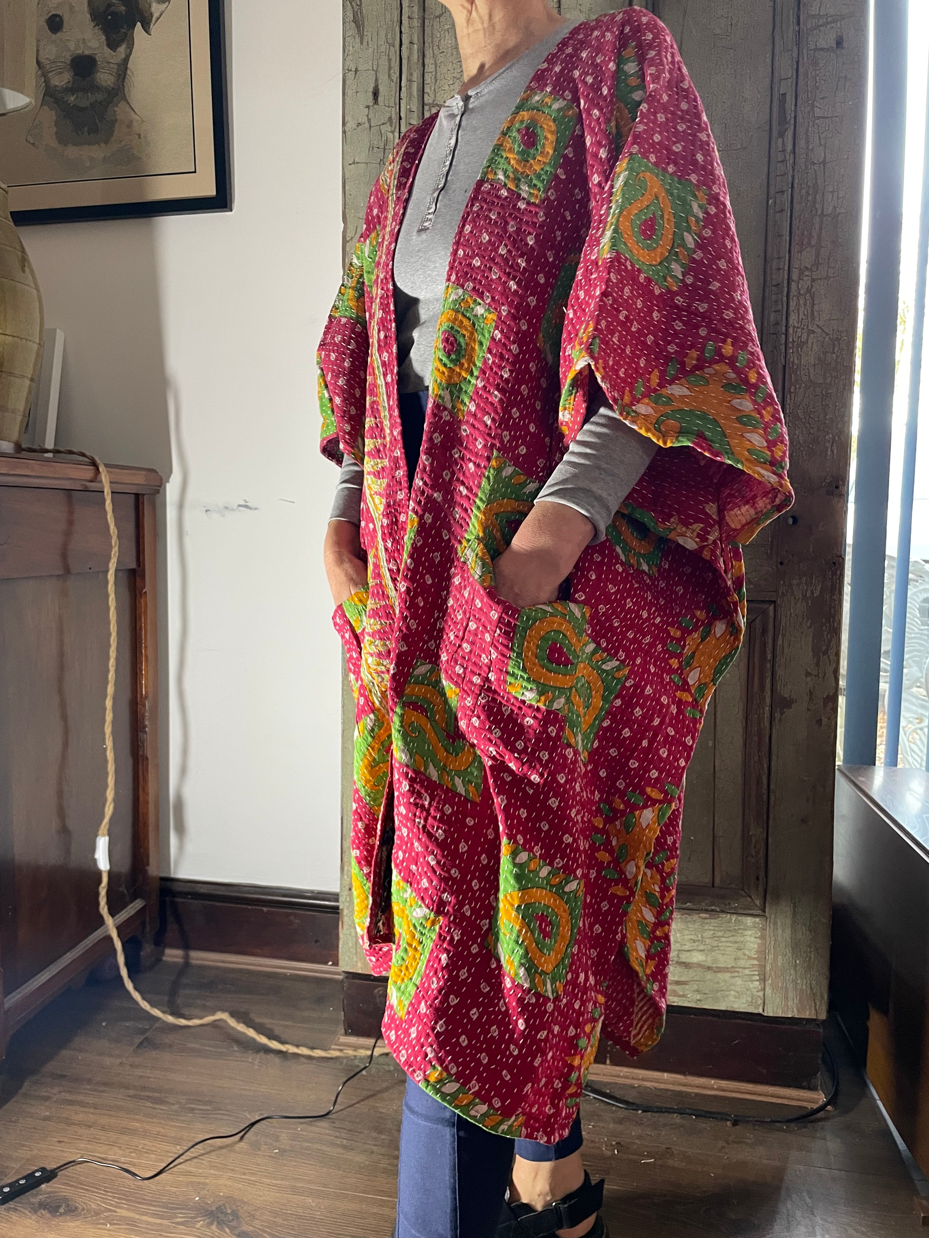 Kantha Sleeveless wrap