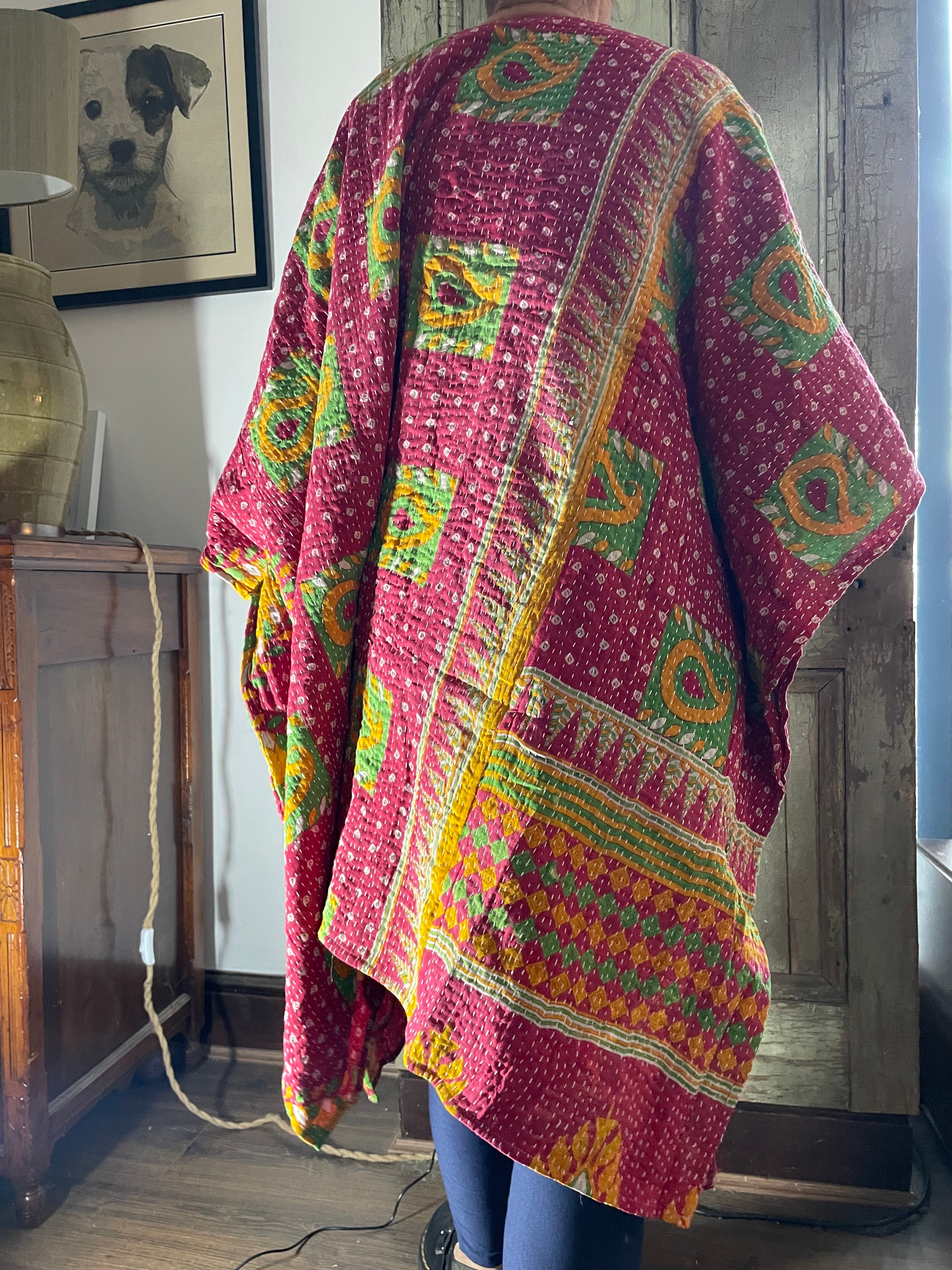 Kantha Sleeveless wrap