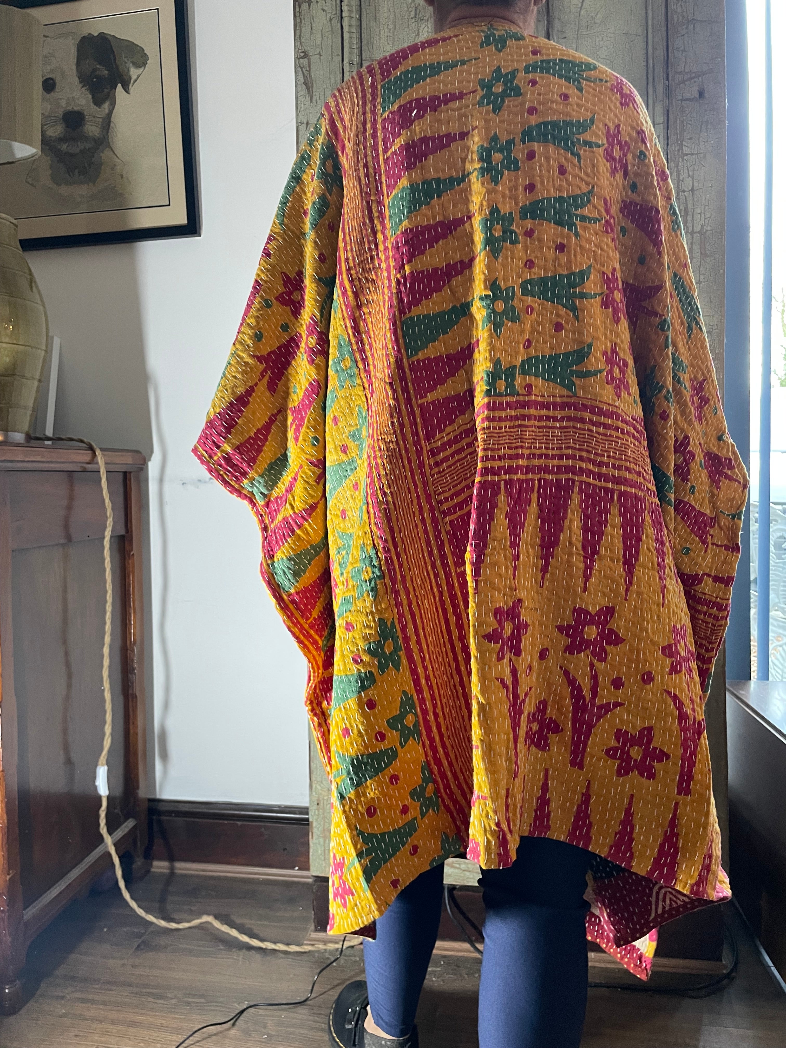 Kantha Sleeveless wrap