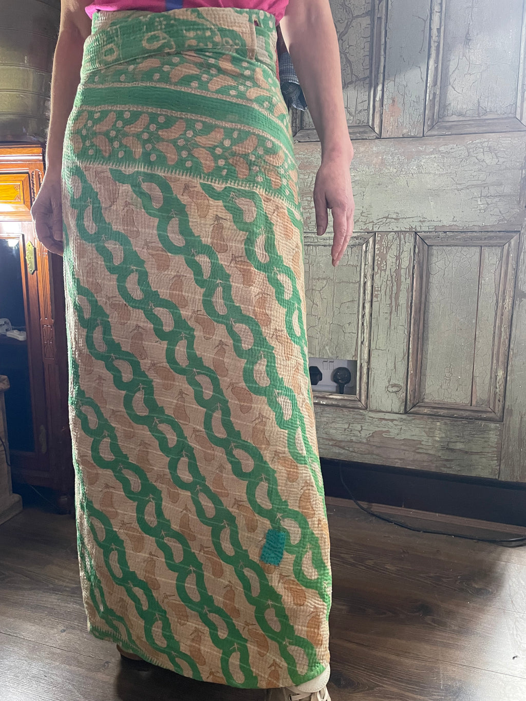 Kantha Reversible Wrap Around Skirts (Size 8-12)