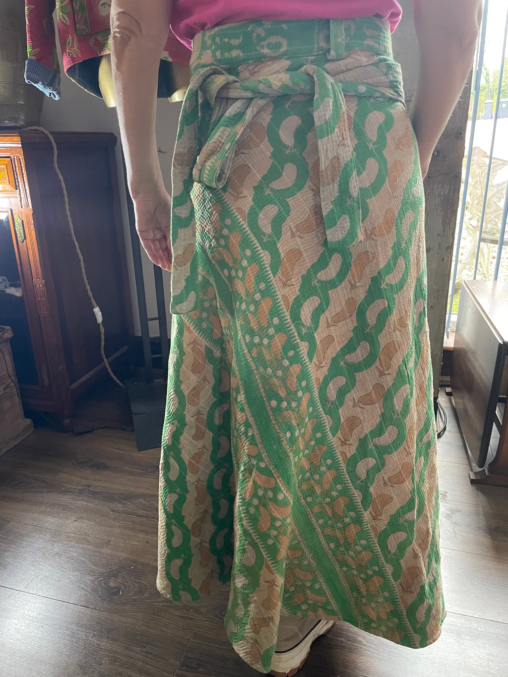 Kantha Reversible Wrap Around Skirts (Size 8-12)