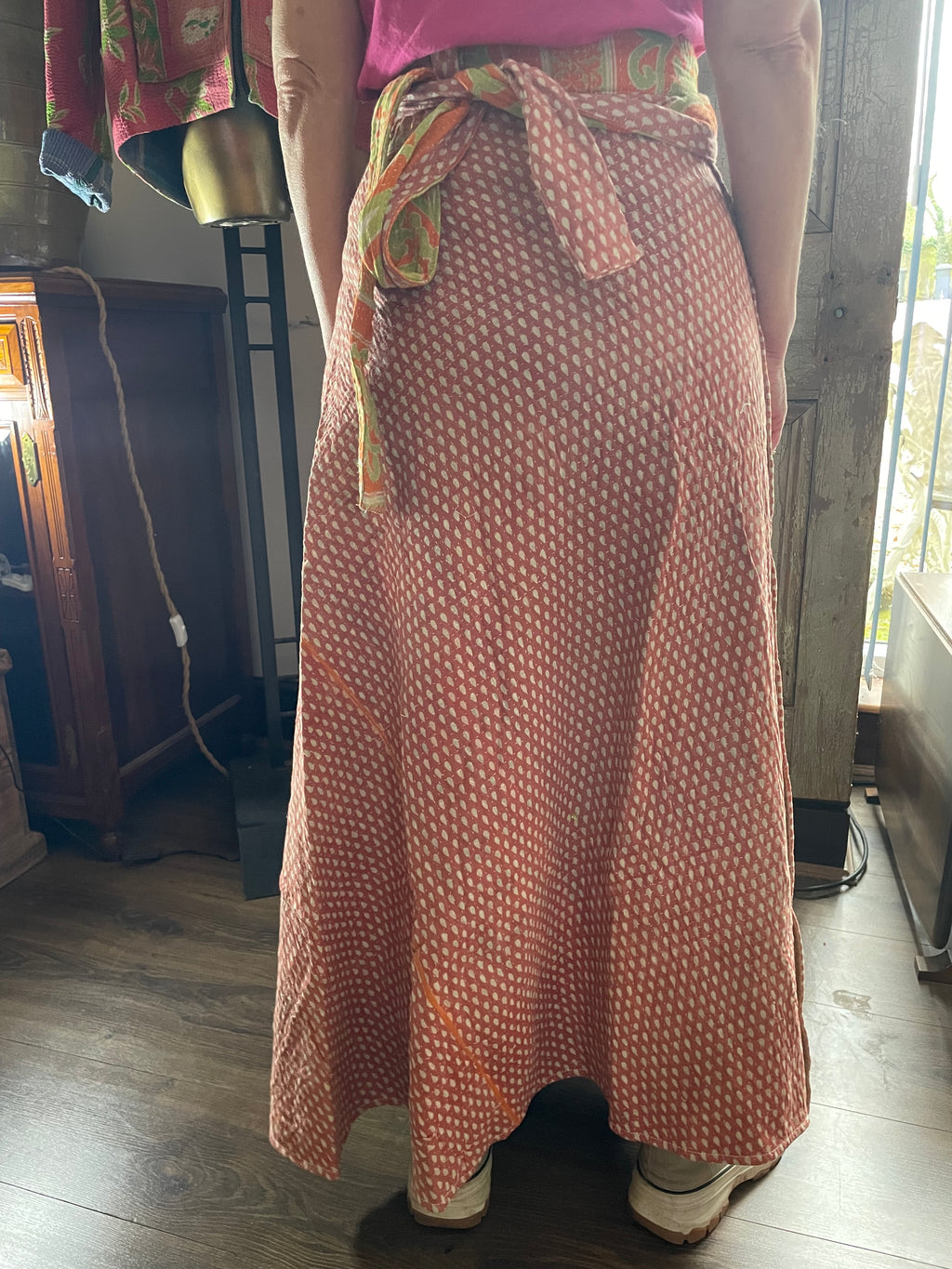 Kantha Reversible Wrap Around Skirts (Size 8-12)