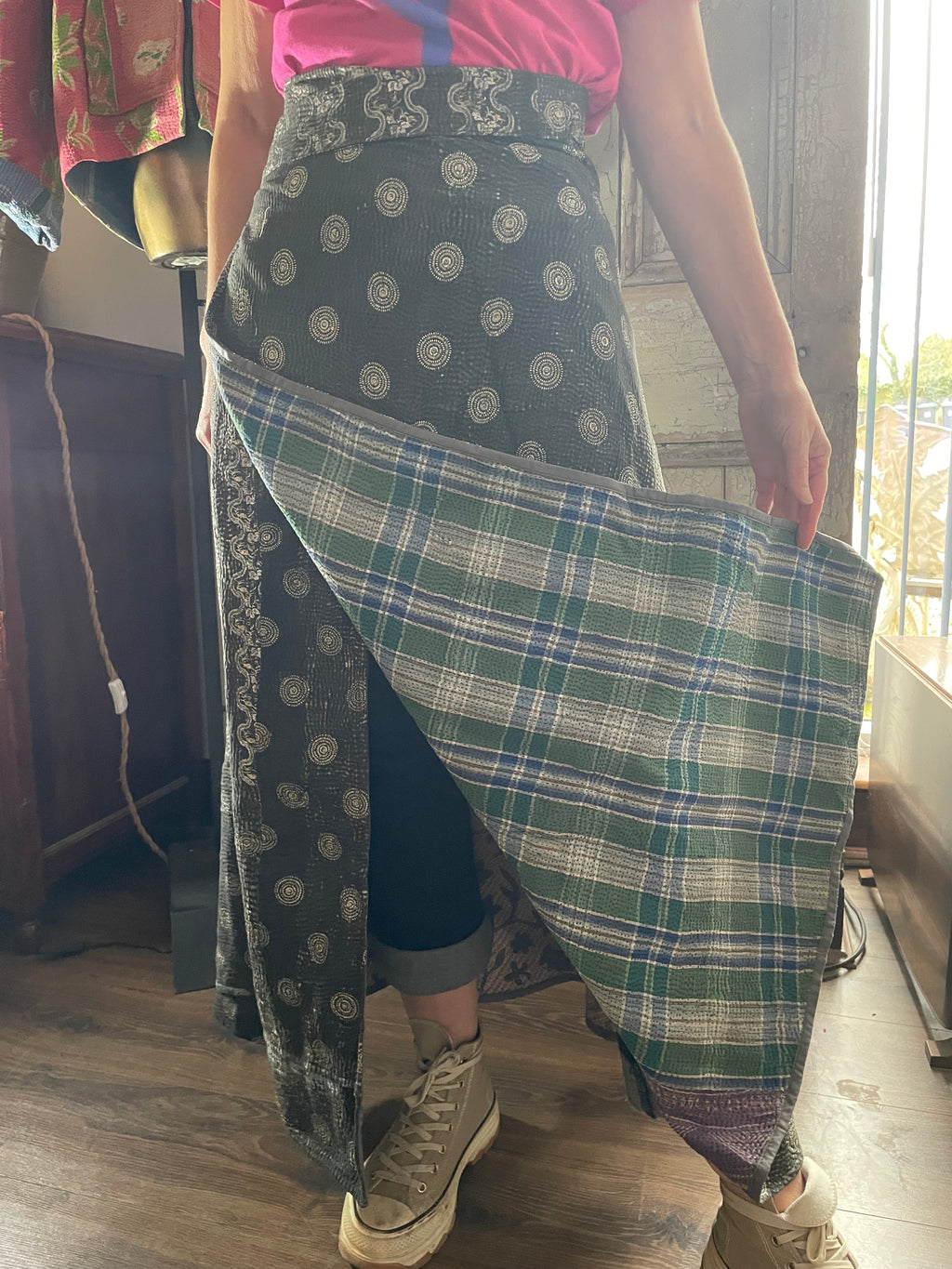 Kantha Reversible Wrap Around Skirts (Size 8-12)
