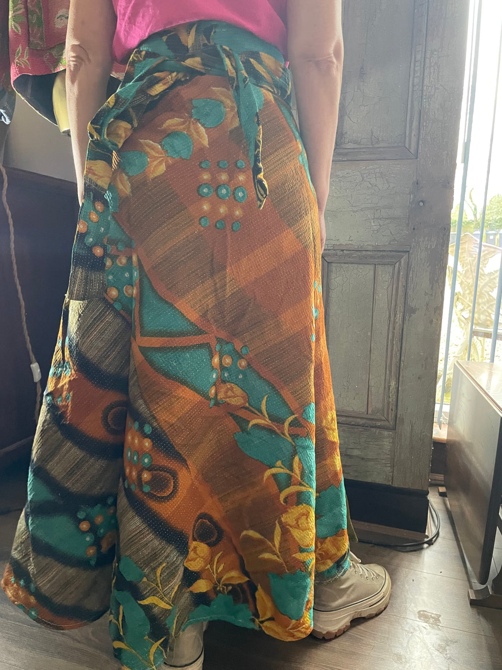 Kantha Reversible Wrap Around Skirts (Size 8-12)