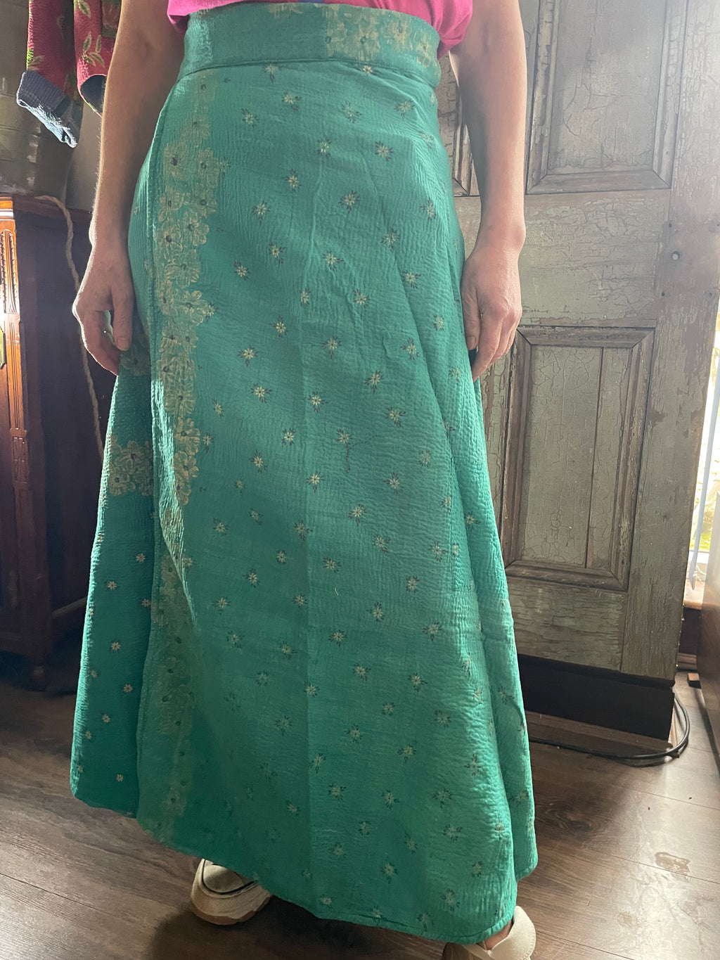 Kantha Reversible Wrap Around Skirts (Size 8-12)