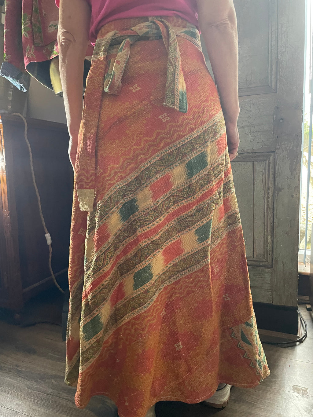 Kantha Reversible Wrap Around Skirts (Size 8-12)