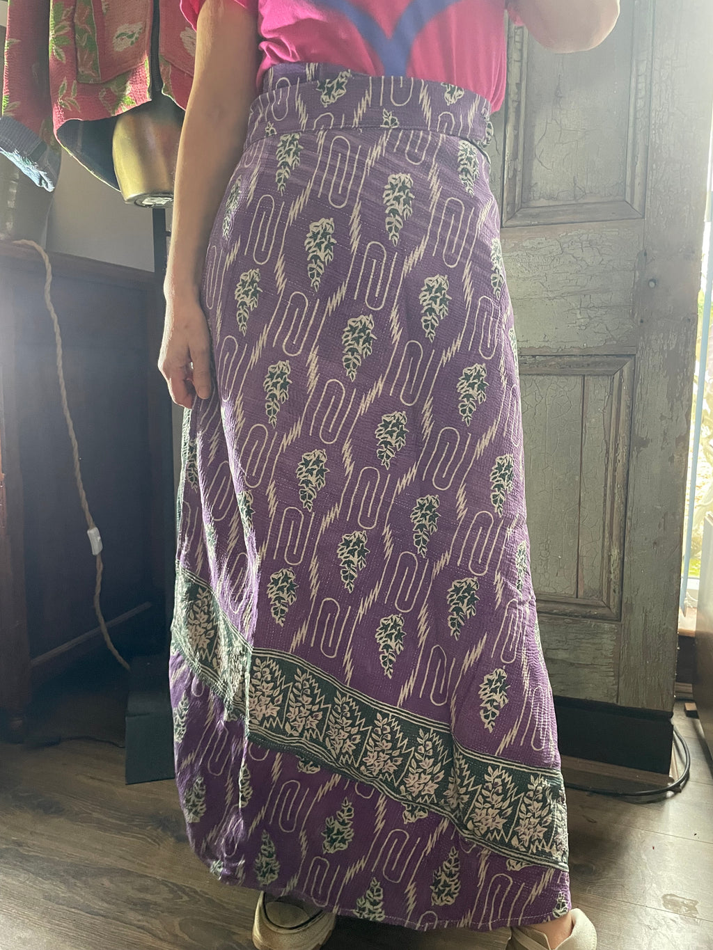 Kantha Reversible Wrap Around Skirts (Size 8-12)