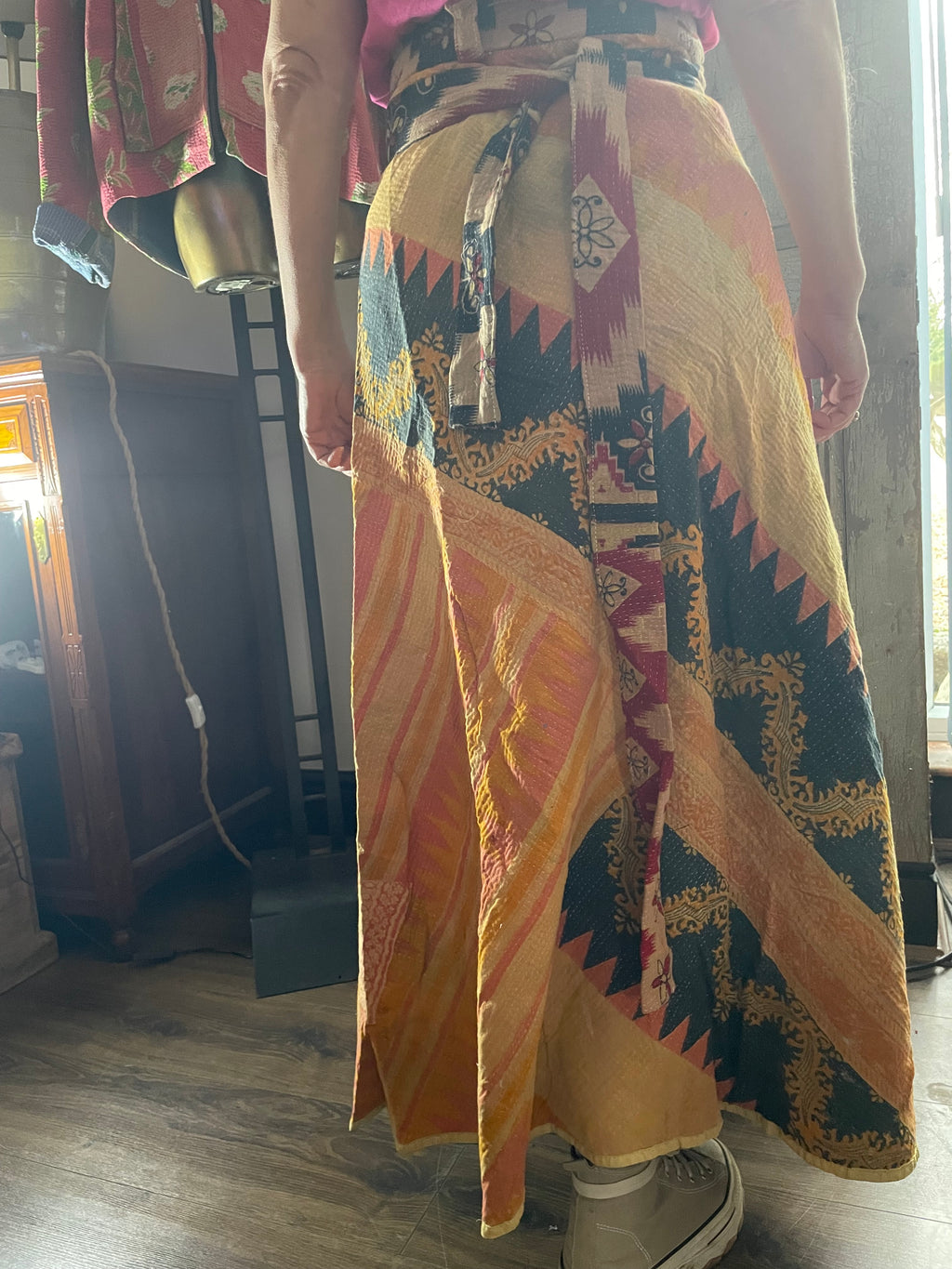 Kantha Reversible Wrap Around Skirts (Size 8-12)