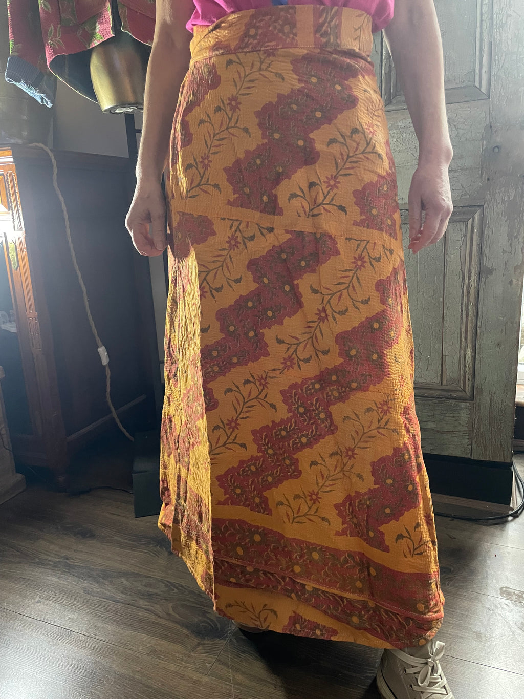 Kantha Reversible Wrap Around Skirts (Size 8-12)