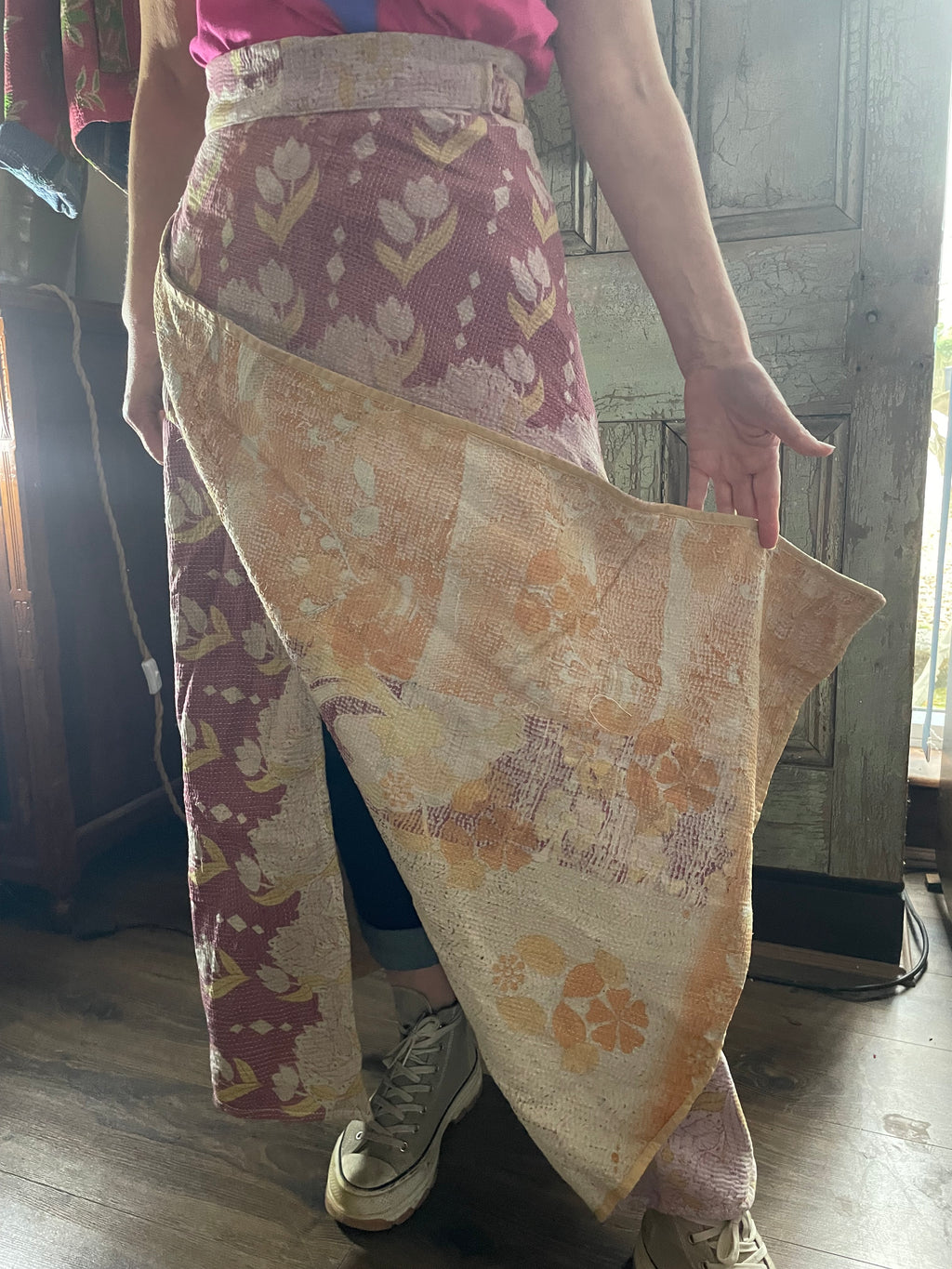 Kantha Reversible Wrap Around Skirts (Size 8-12)