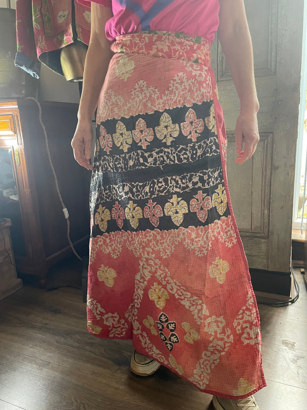 Kantha Reversible Wrap Around Skirts (Size 8-12)