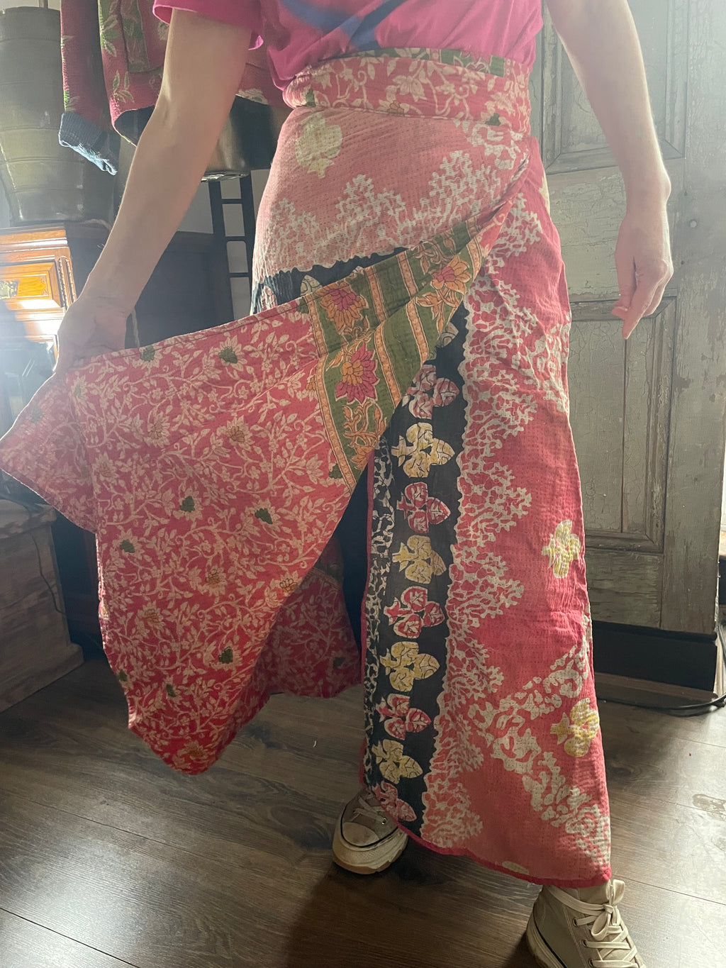Kantha Reversible Wrap Around Skirts (Size 8-12)