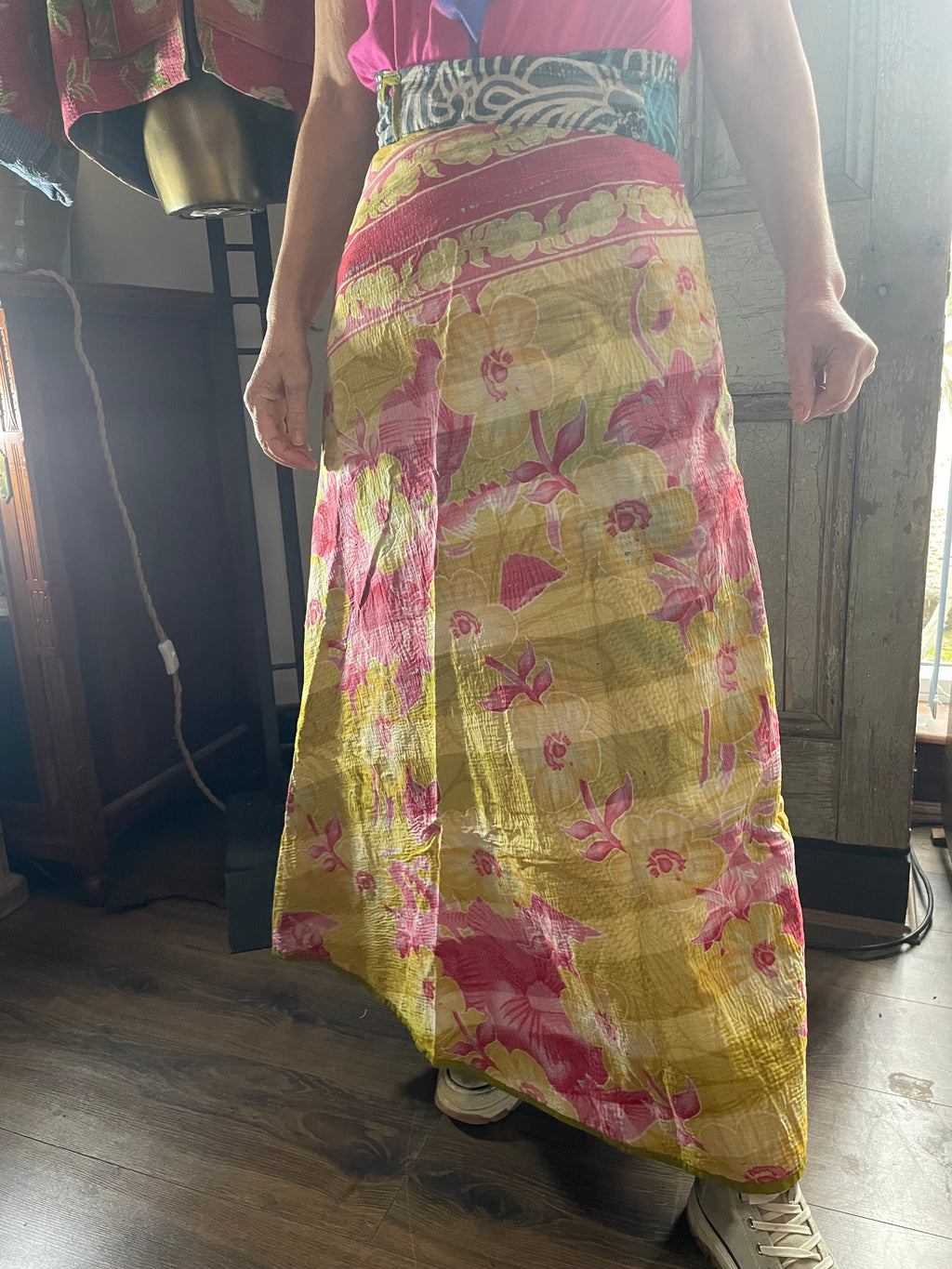 Kantha Reversible Wrap Around Skirts (Size 8-12)