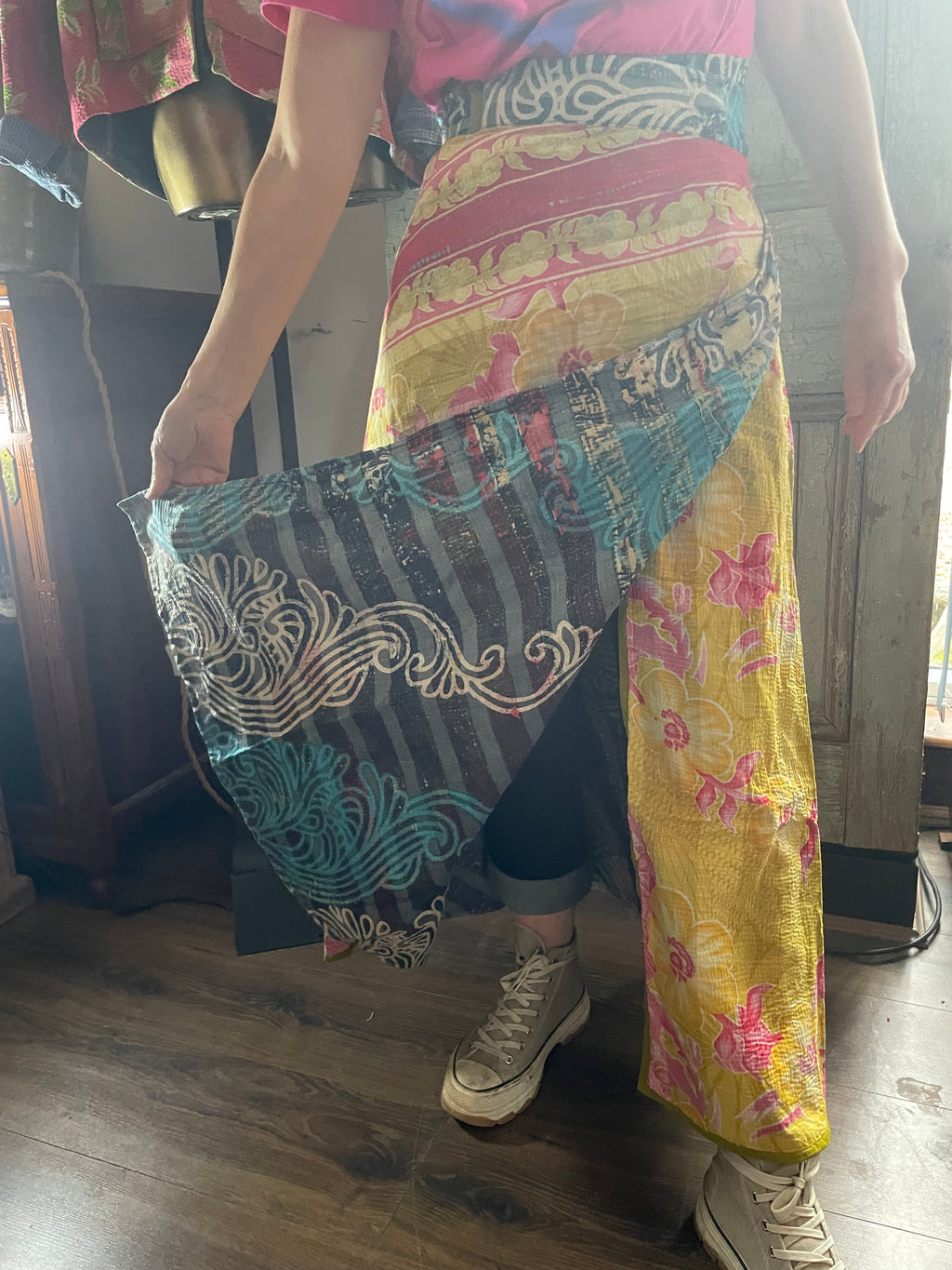 Kantha Reversible Wrap Around Skirts (Size 8-12)