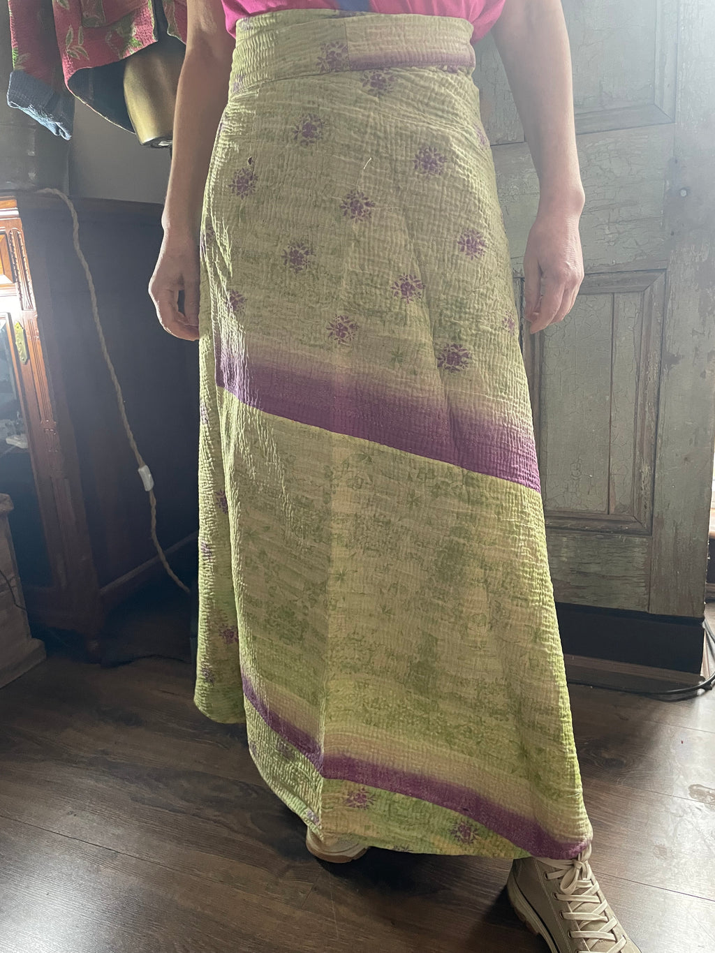 Kantha Reversible Wrap Around Skirts (Size 8-12)