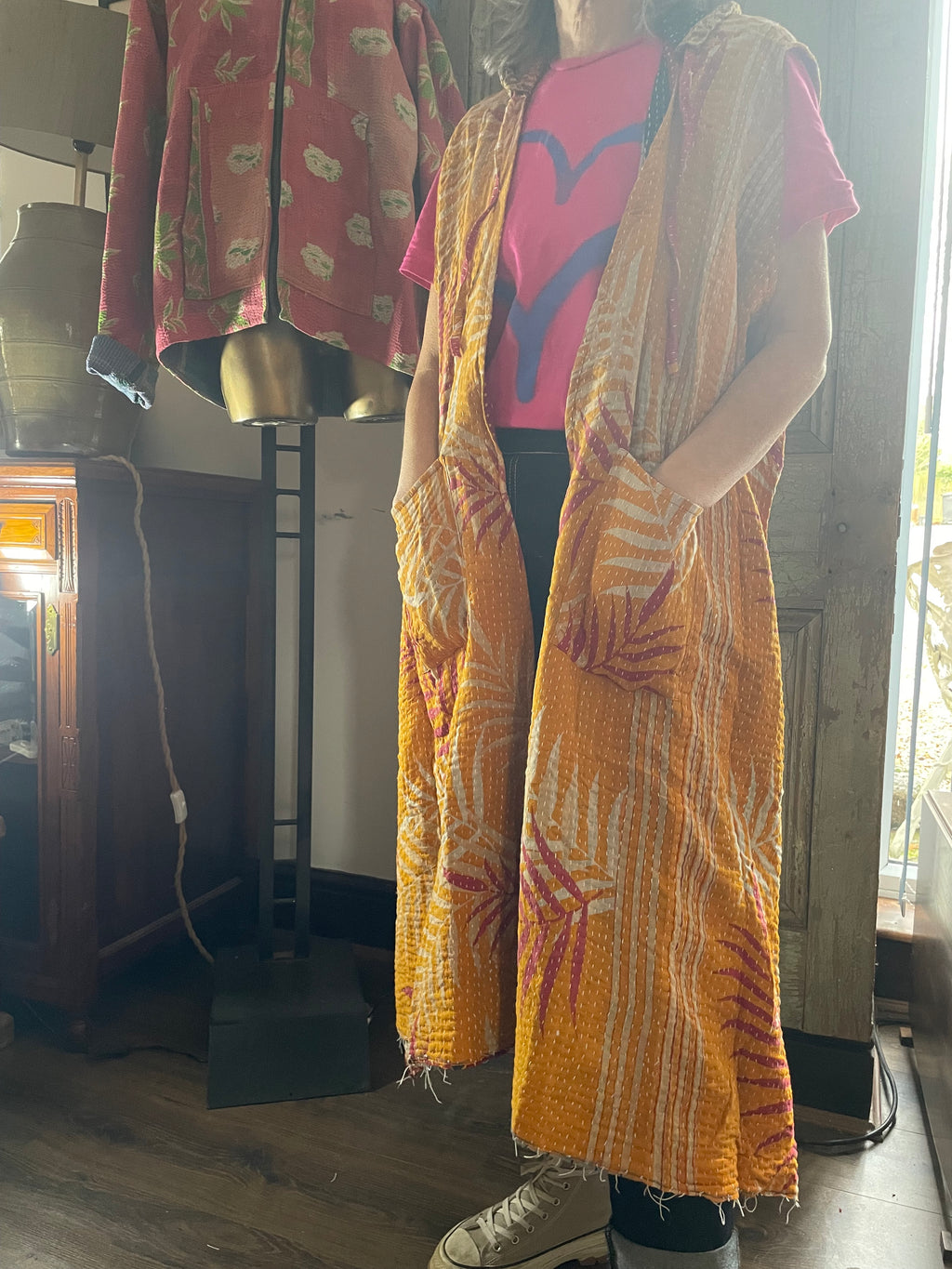 Kantha Hooded Kimono Wrap