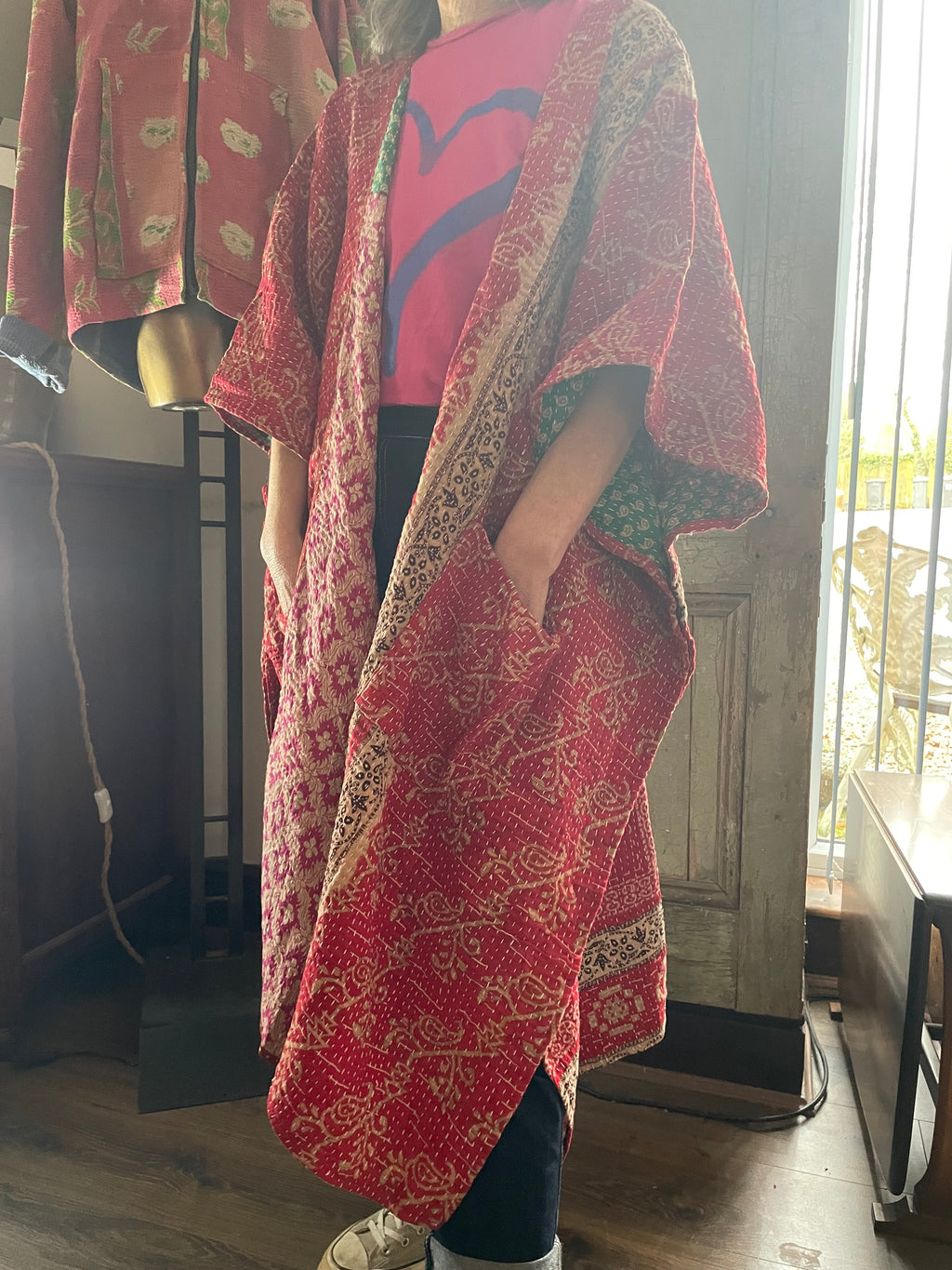 Kantha Sleeveless wrap