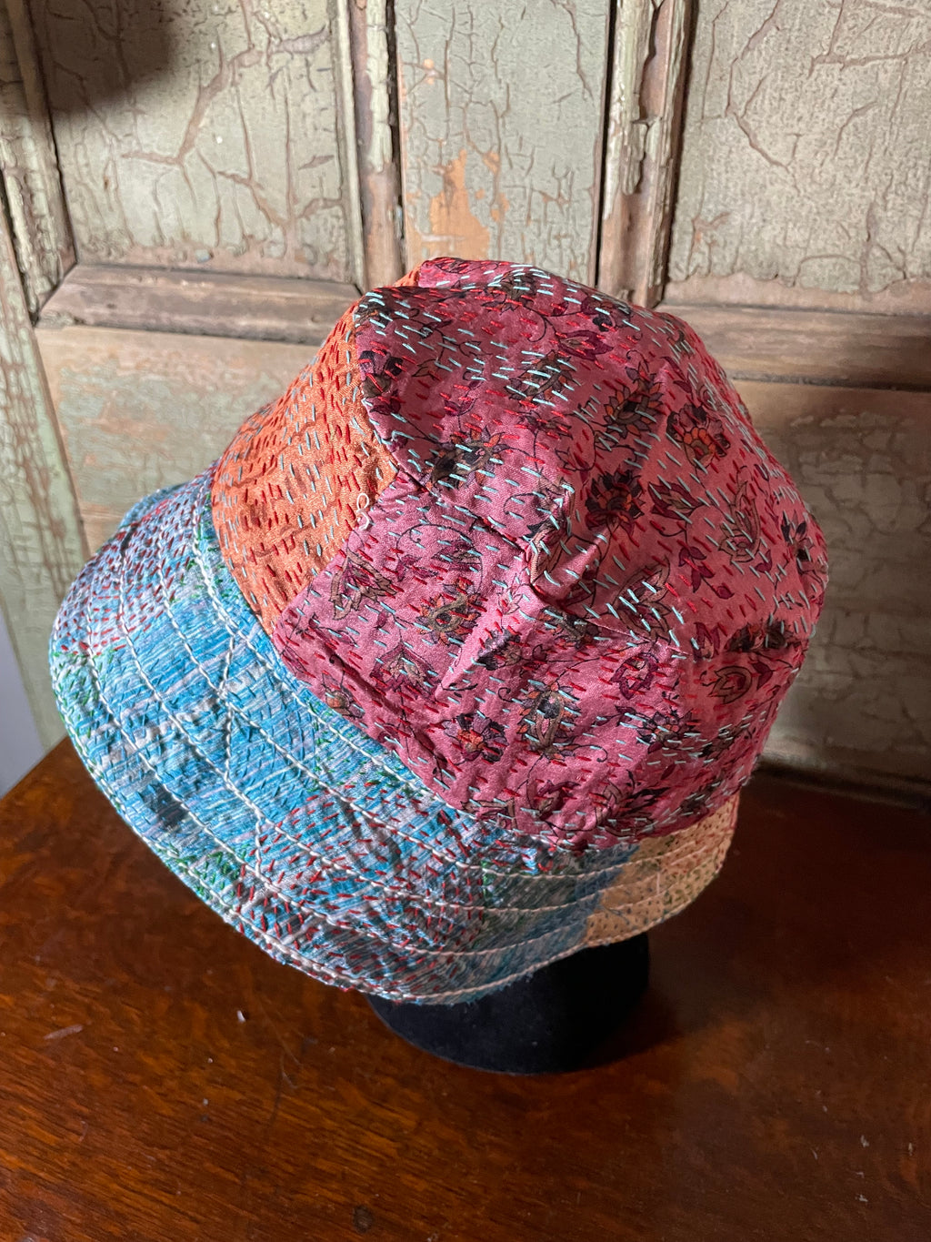 Reversible Kantha Bucket Hat