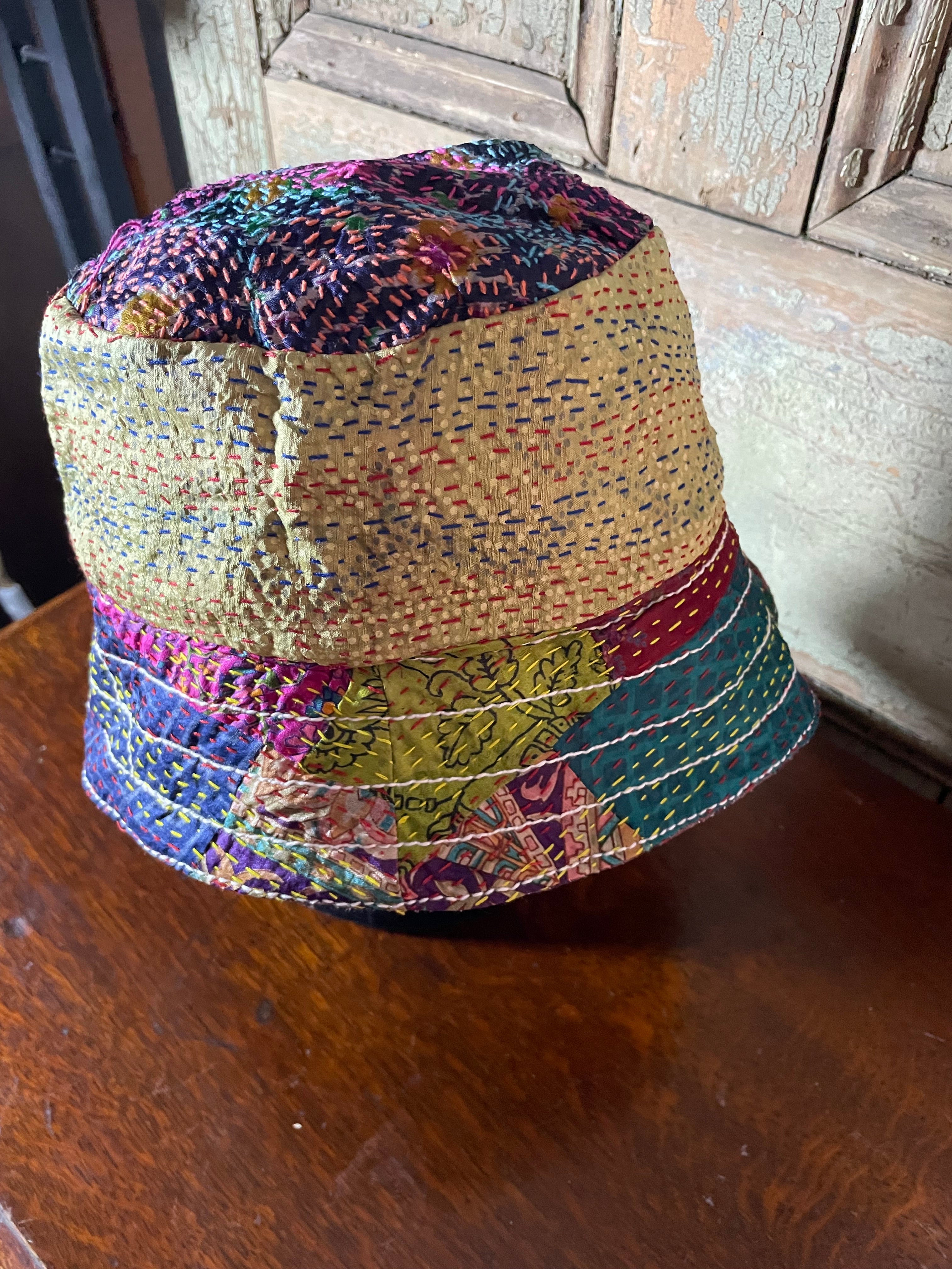 Reversible Kantha Bucket Hat