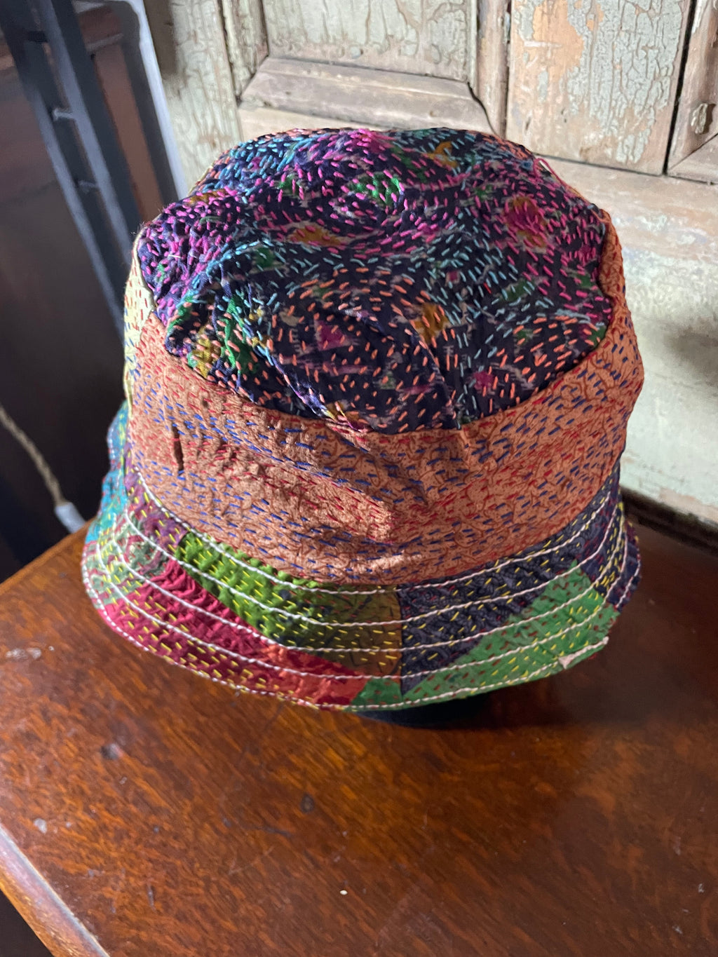 Reversible Kantha Bucket Hat