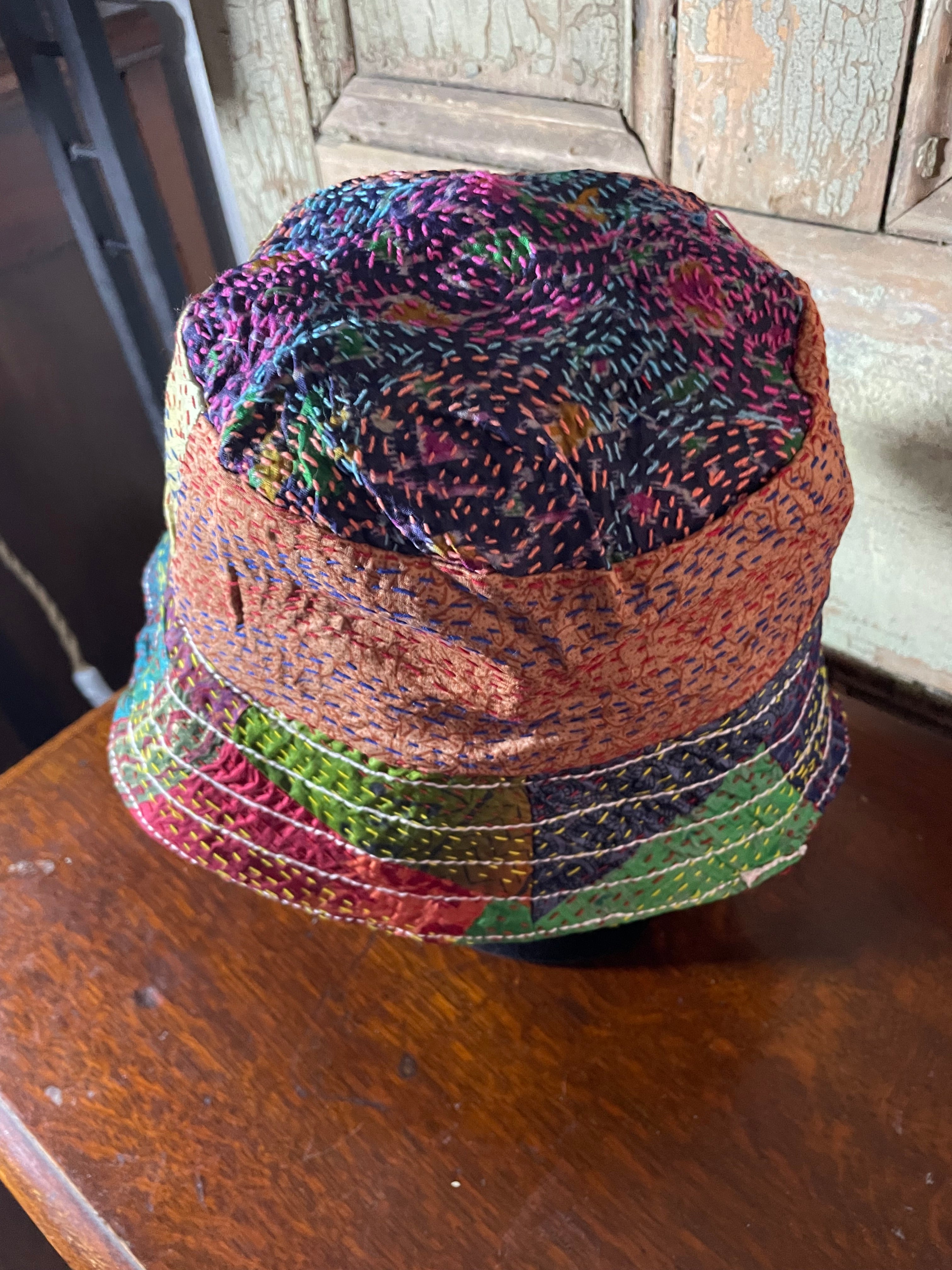 Reversible Kantha Bucket Hat