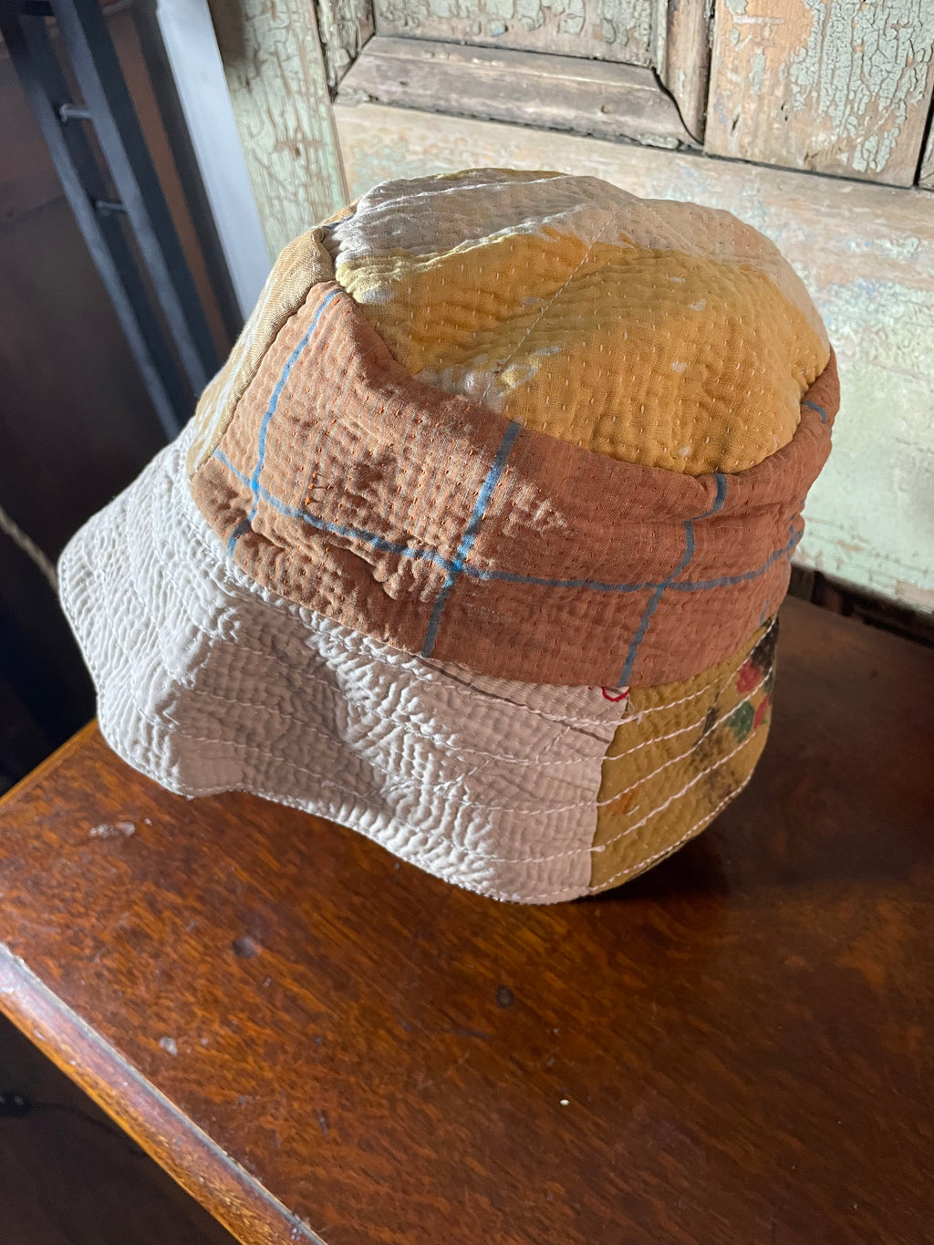 Reversible Kantha Bucket Hat