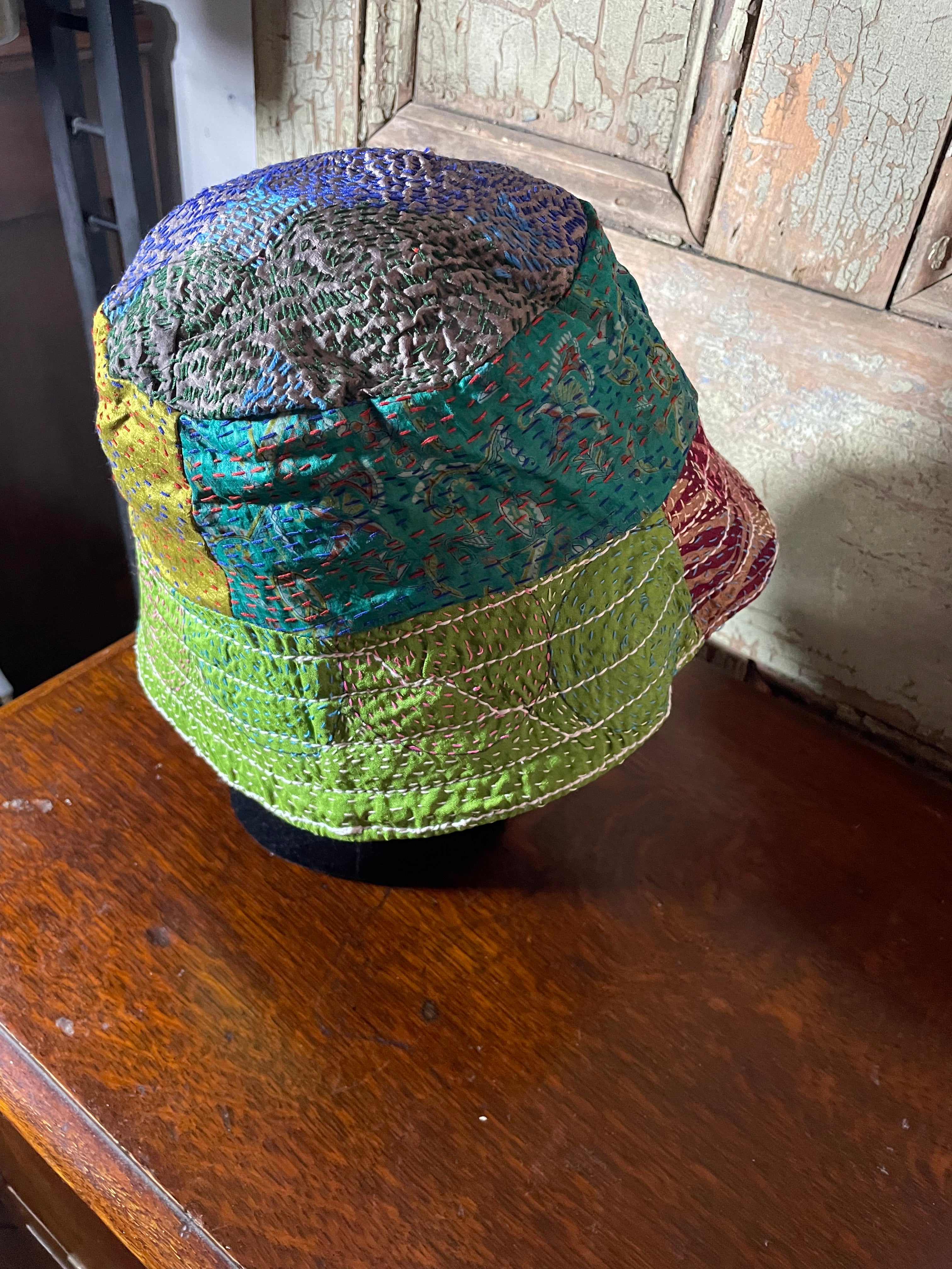Reversible Kantha Bucket Hat