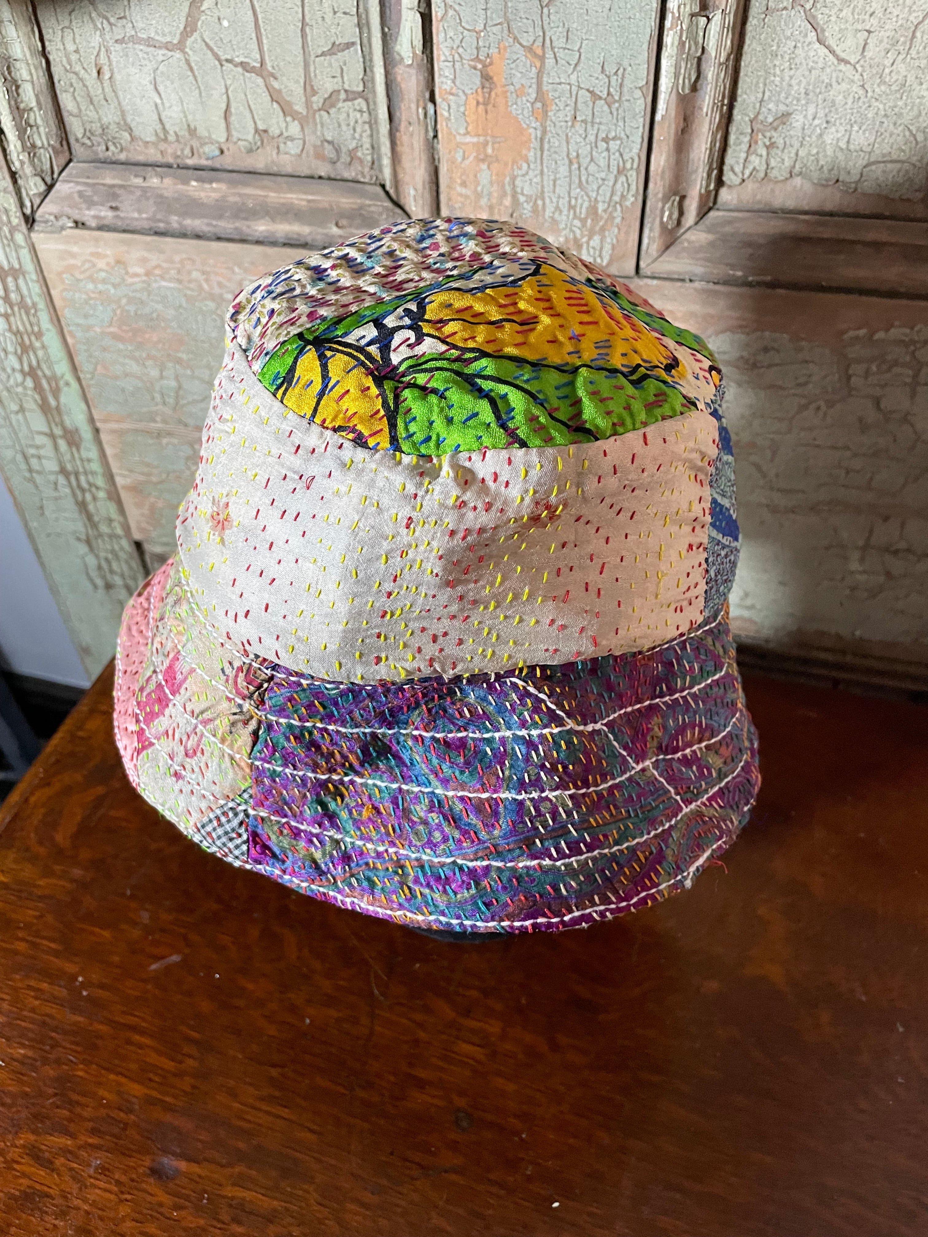 Reversible Kantha Bucket Hat